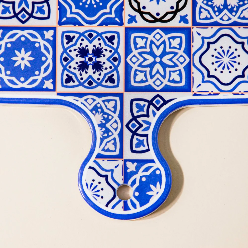Mezze Ceramic Platter Blue 9 Inch - Image 5