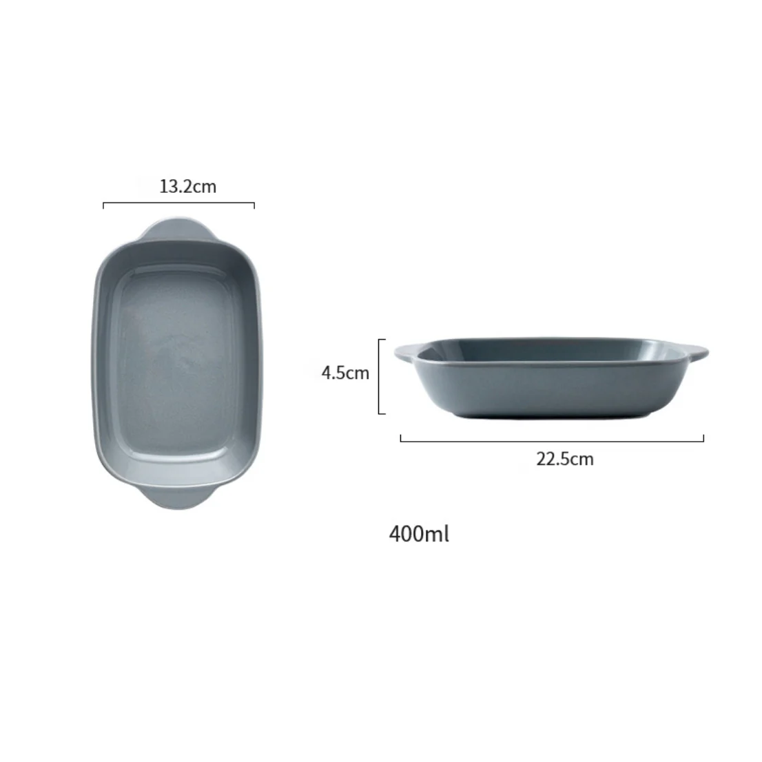 Microwave Oven Baking Dish Grey 8.5 Inch - Image 8
