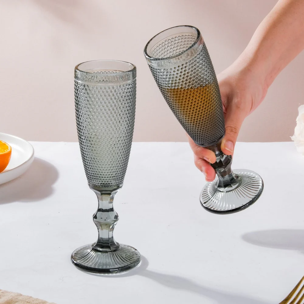 Mimosa Glass Grey Set Of 6 150 ml - Image 2