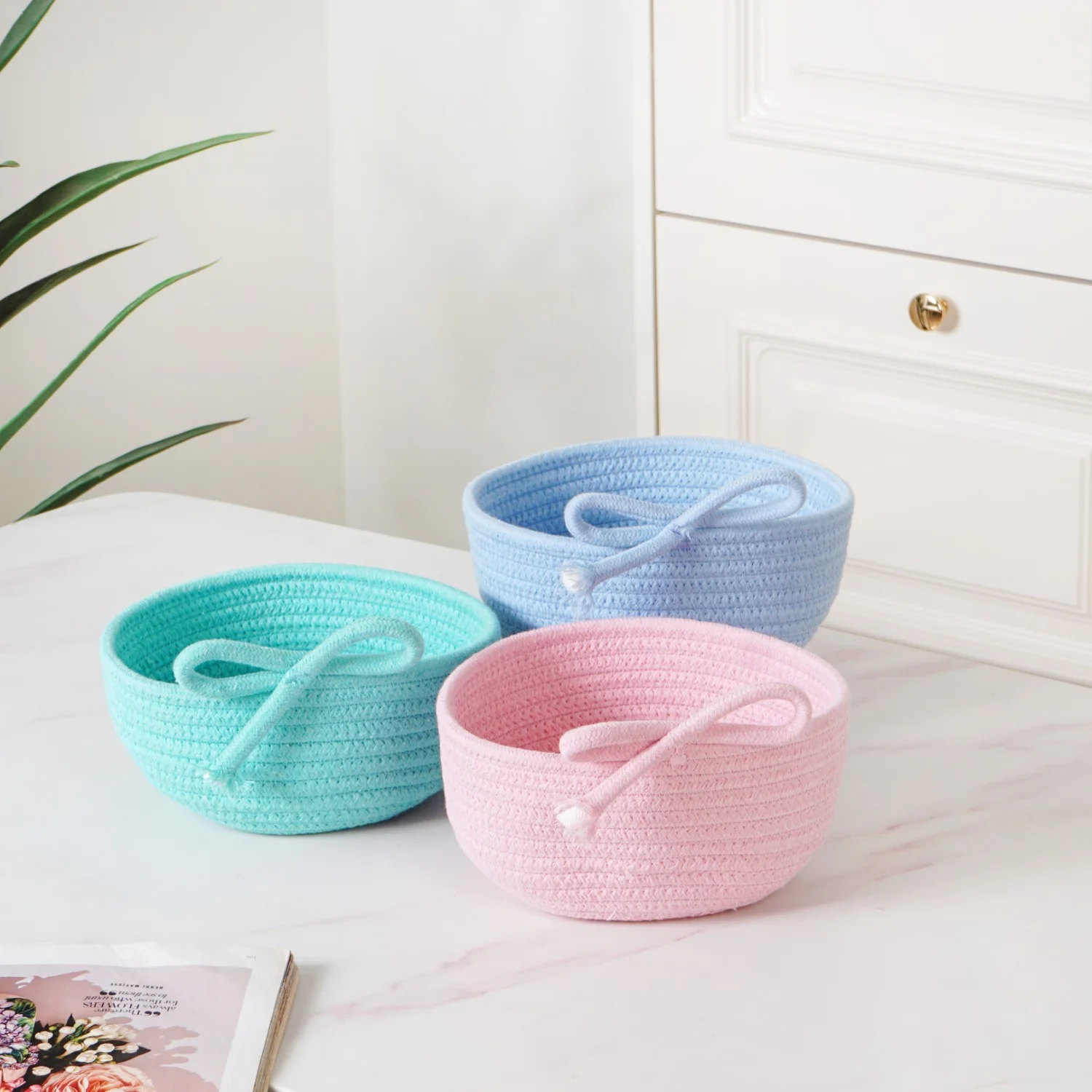Mini Storage Basket Set Of 3 10cm - Image 2