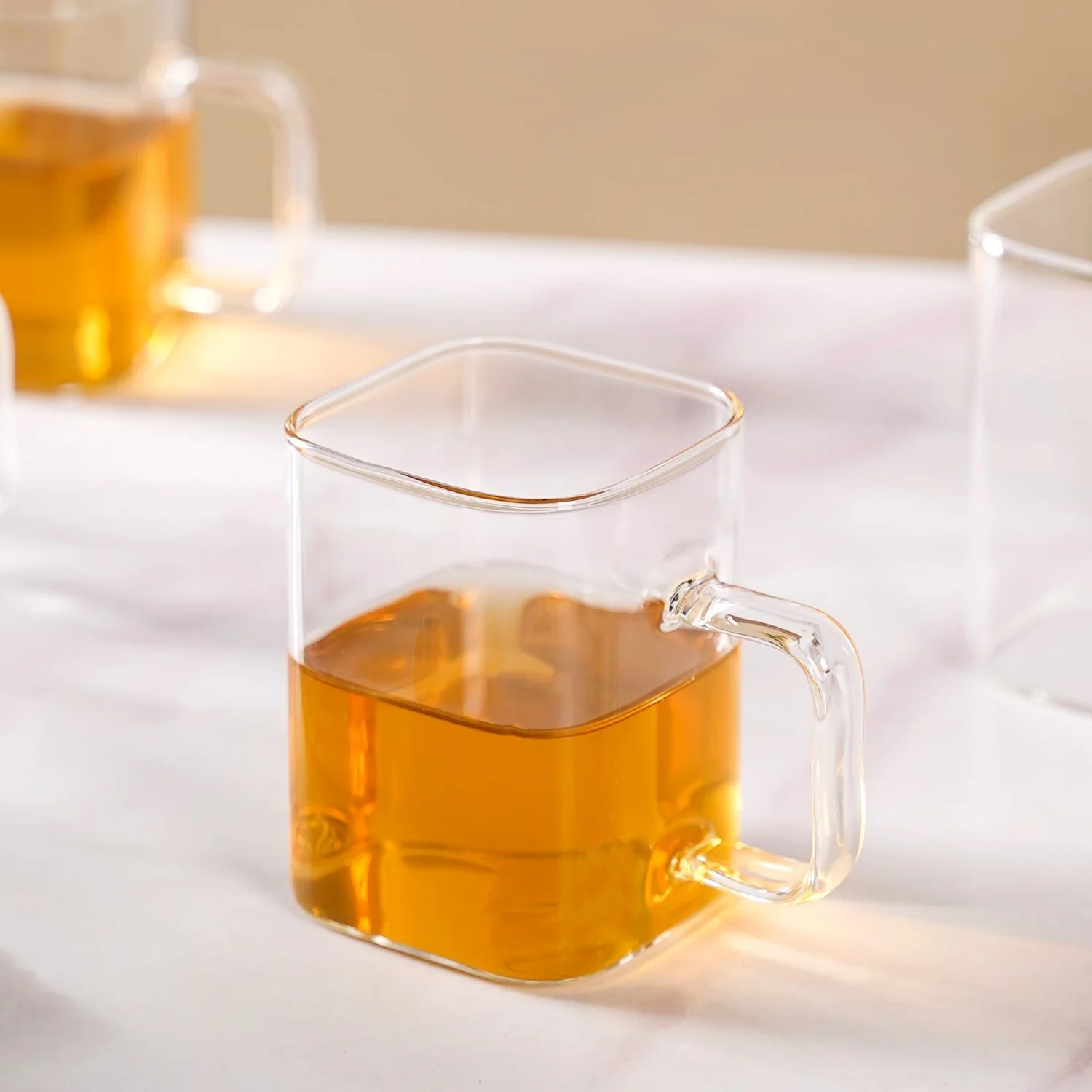 Minimalist Glass Cups Set Of 4 250ml - Image 2