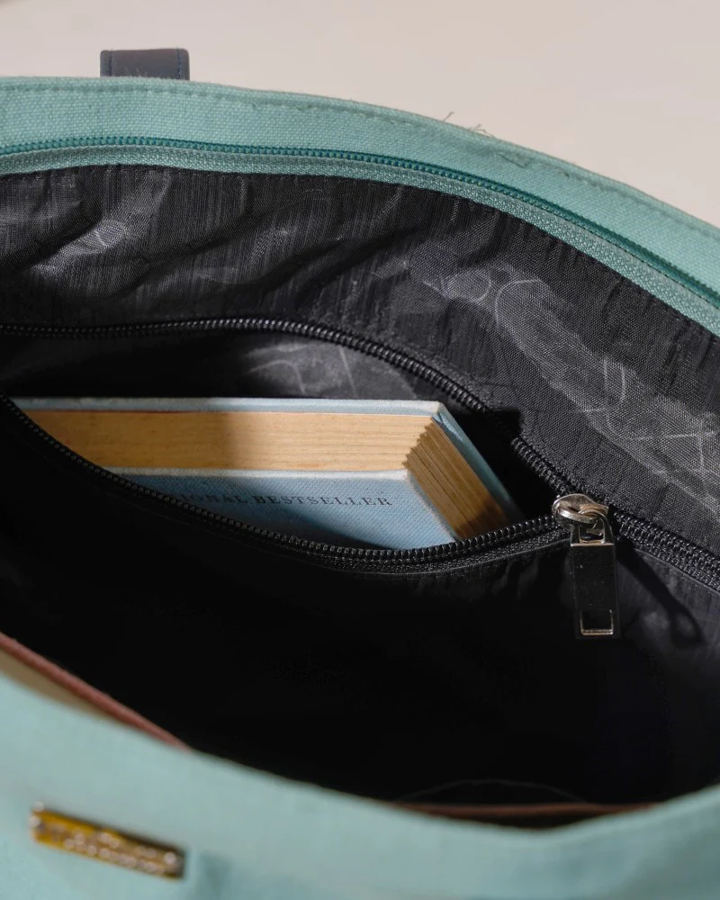 Mint Canvas Tote Bag - Image 14