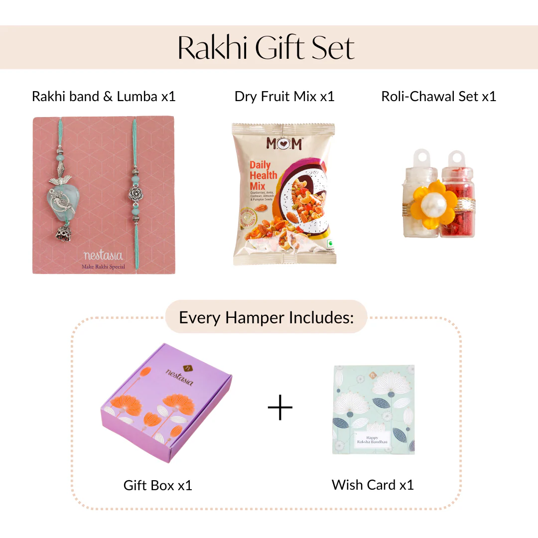 Mint Songbird Rakhi Lumba Gift Set - Image 4