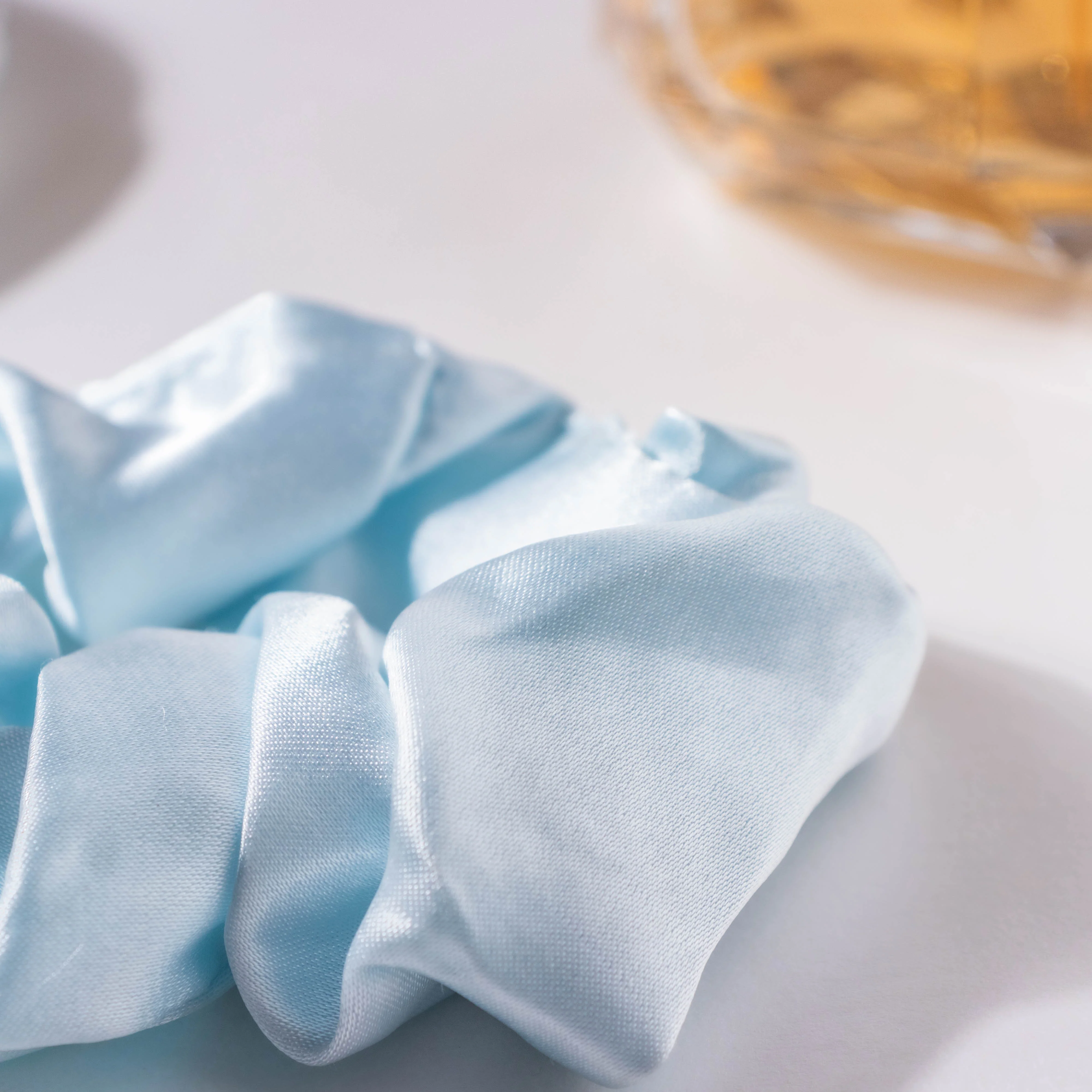 Mist Blue Satin Sleep Care Set of 4 - Image 11