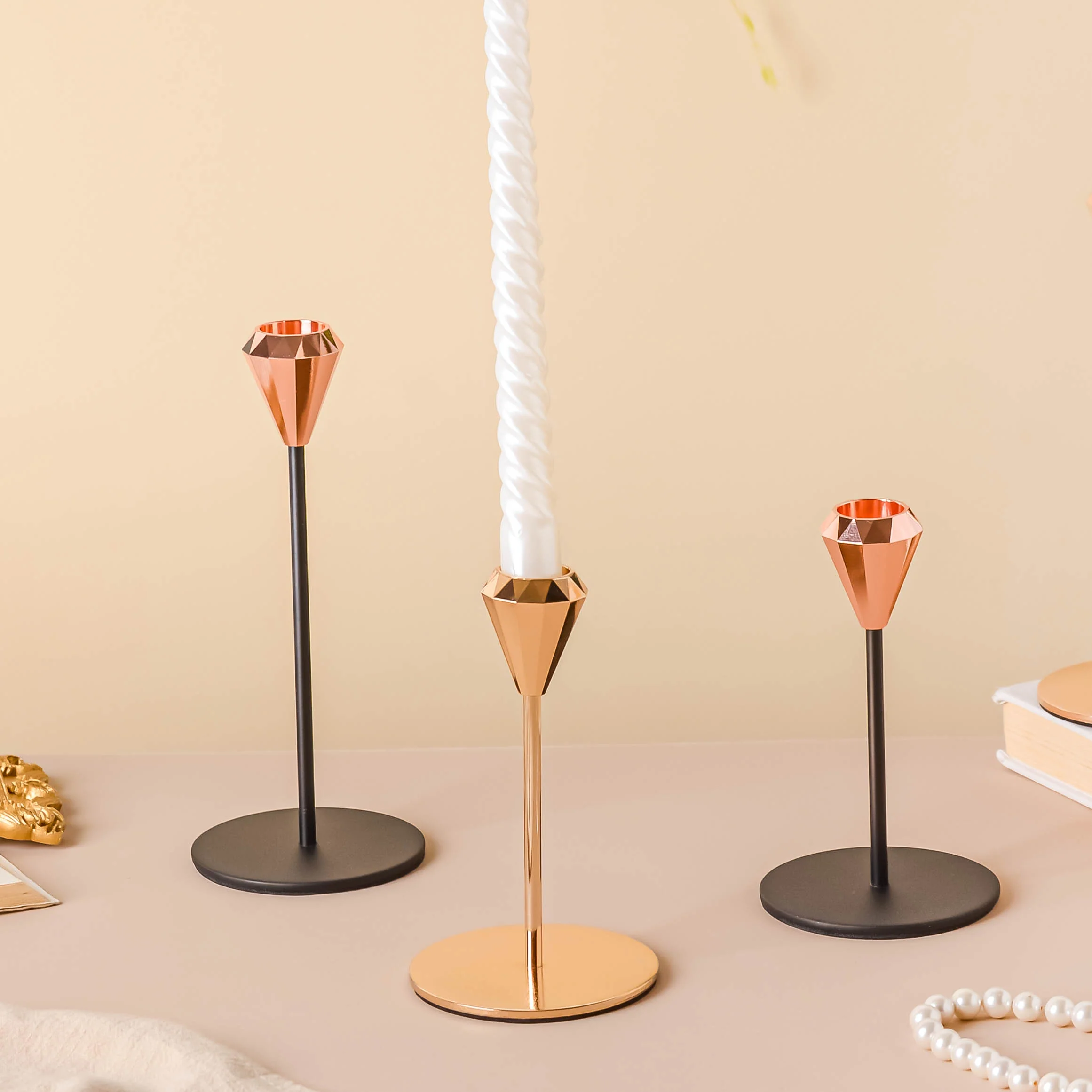 Modern Candle Holder Set of 2 - Image 10