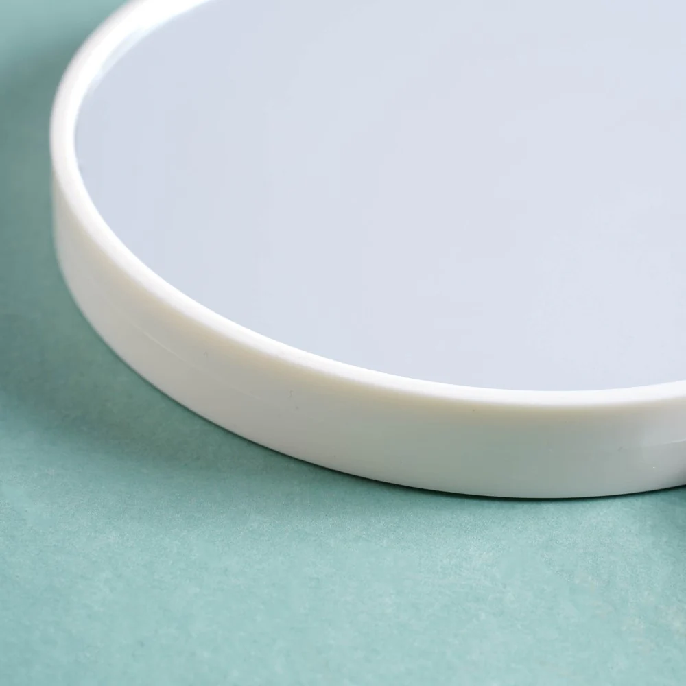 Modern Double Sided Handheld Mirror White - Image 5