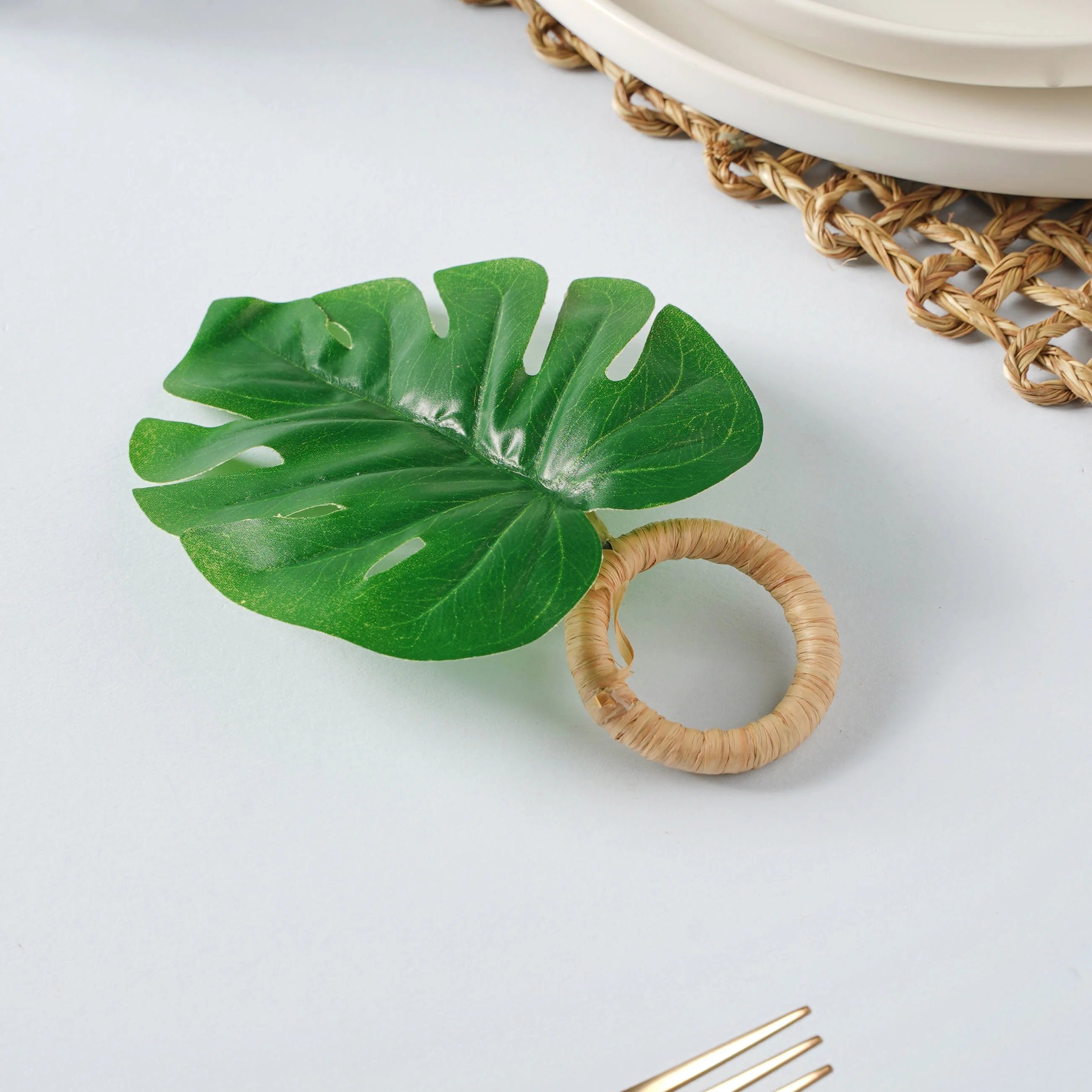 Monstera Leaf Napkin Ring - Image 4