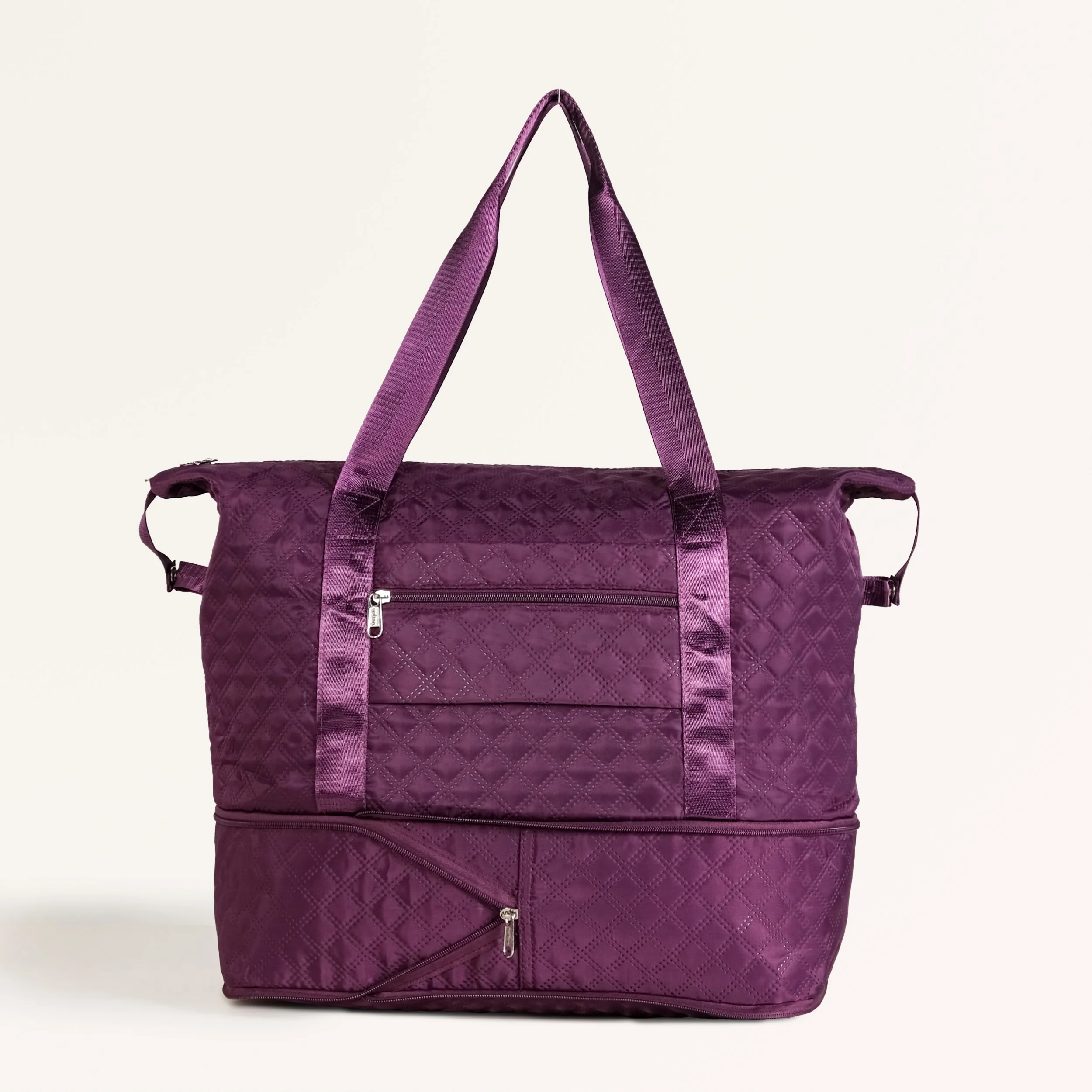 Montara Chic Foldable Expandable Travel Bag Wine Magenta - Image 12