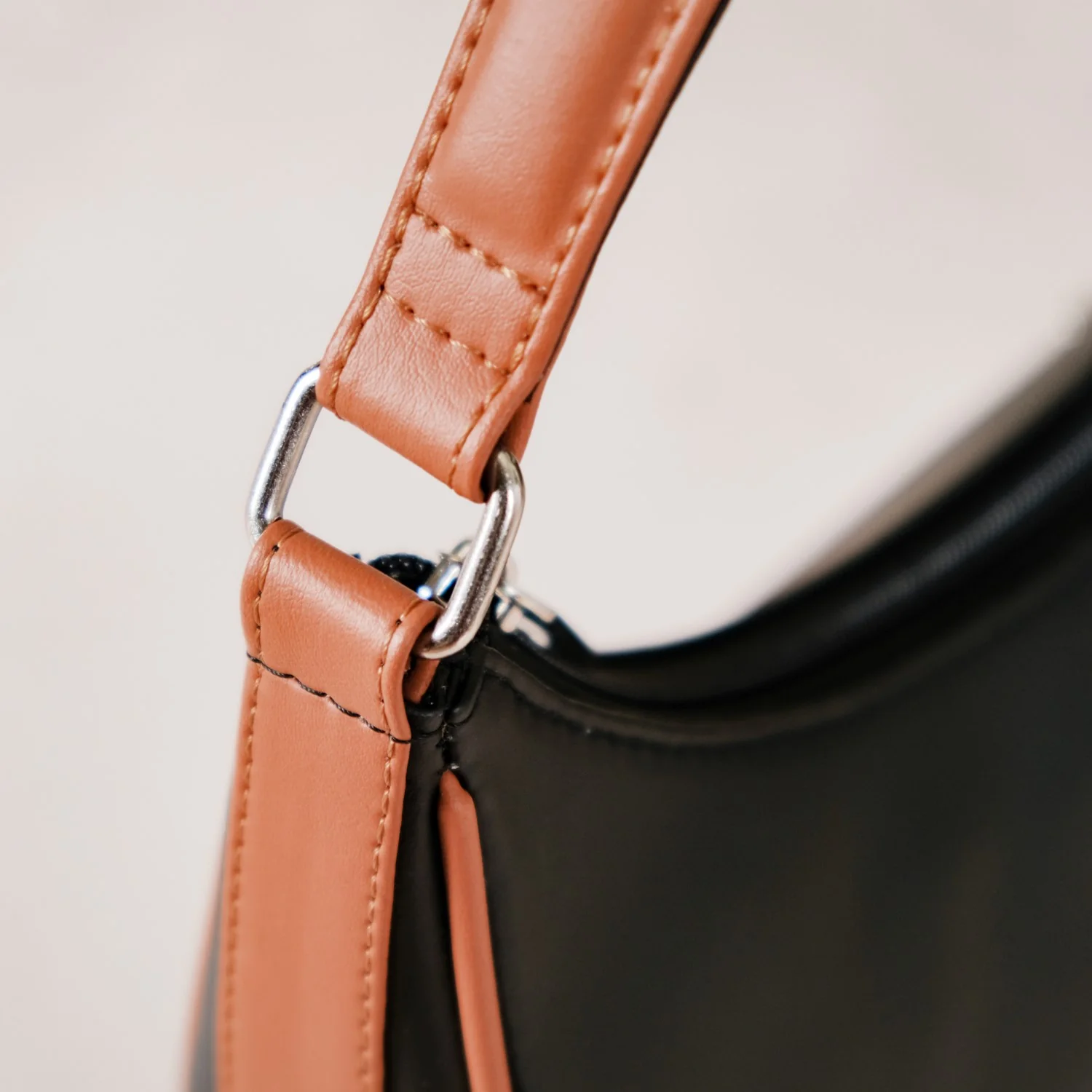 Moon Shoulder Bag For Women Black - Image 11