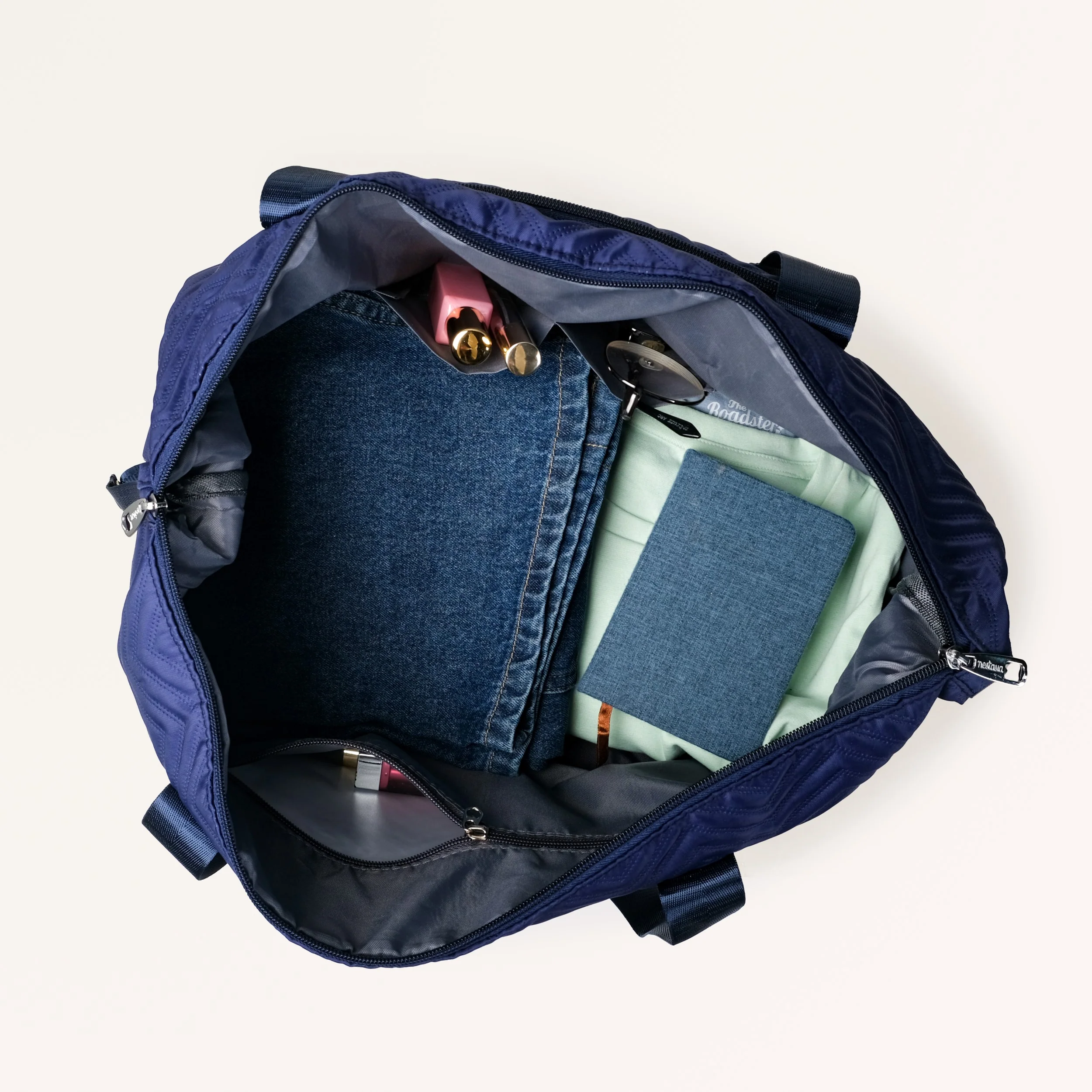 Movo Dual Expansion Travel Bag With Removable Wheels Dark Blue - Image 9