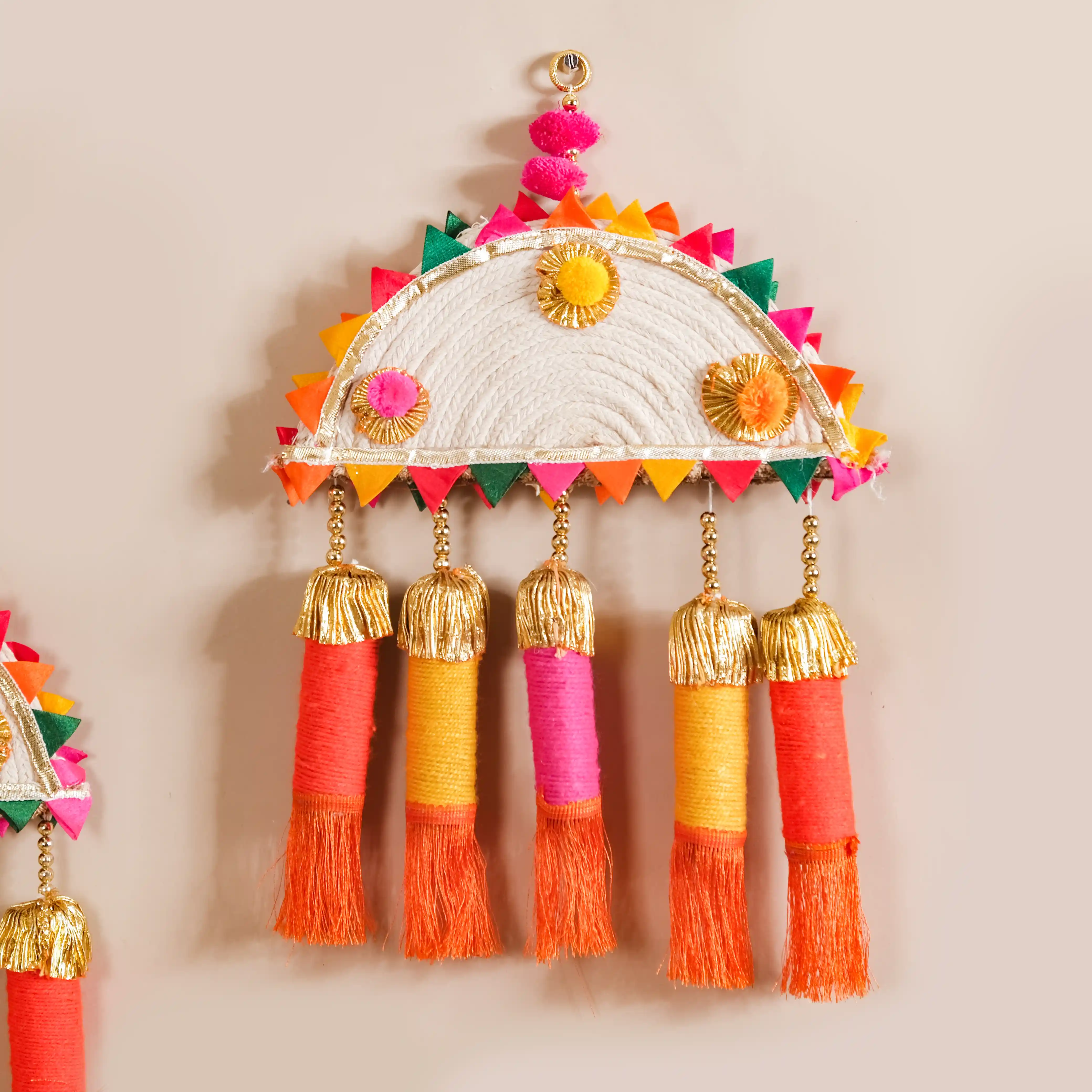 Multicolour Decorative Wall Hanging Set of 2 - Image 10