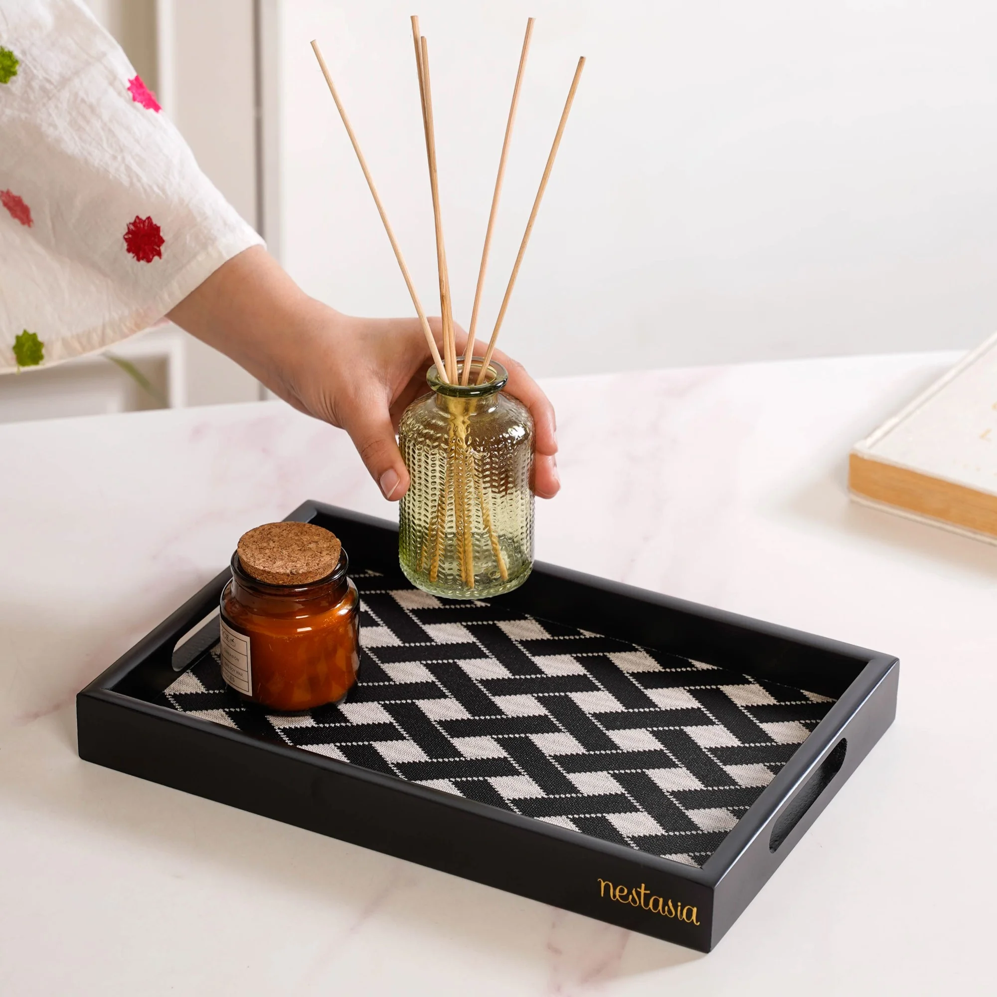 Multipurpose Decorative Tray Black Small - Image 3