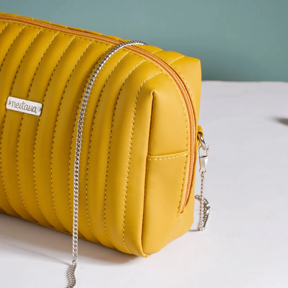 Multipurpose Travel Pouch Set of 3 Yellow - Image 9
