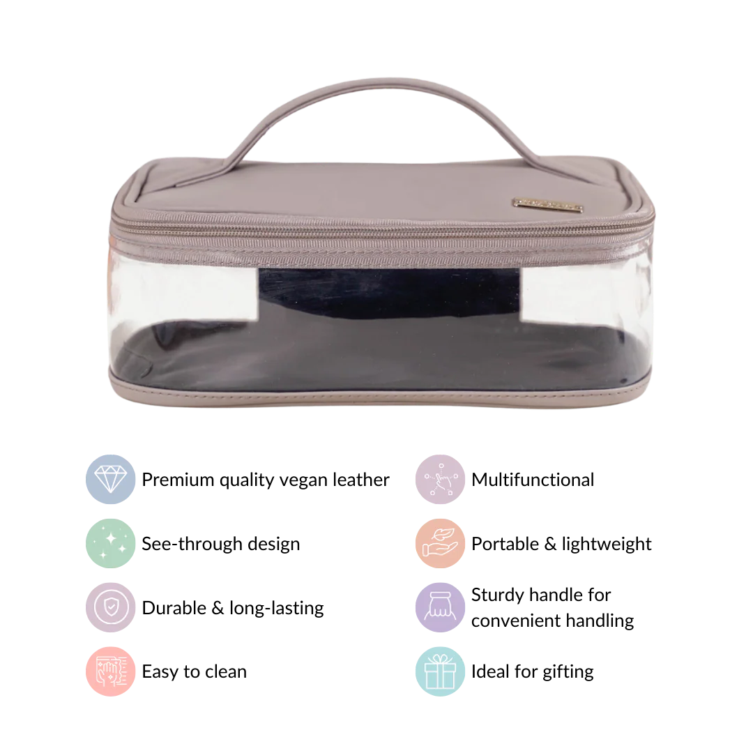 Multipurpose Water Resistant Toiletry Bag Grey - Image 4