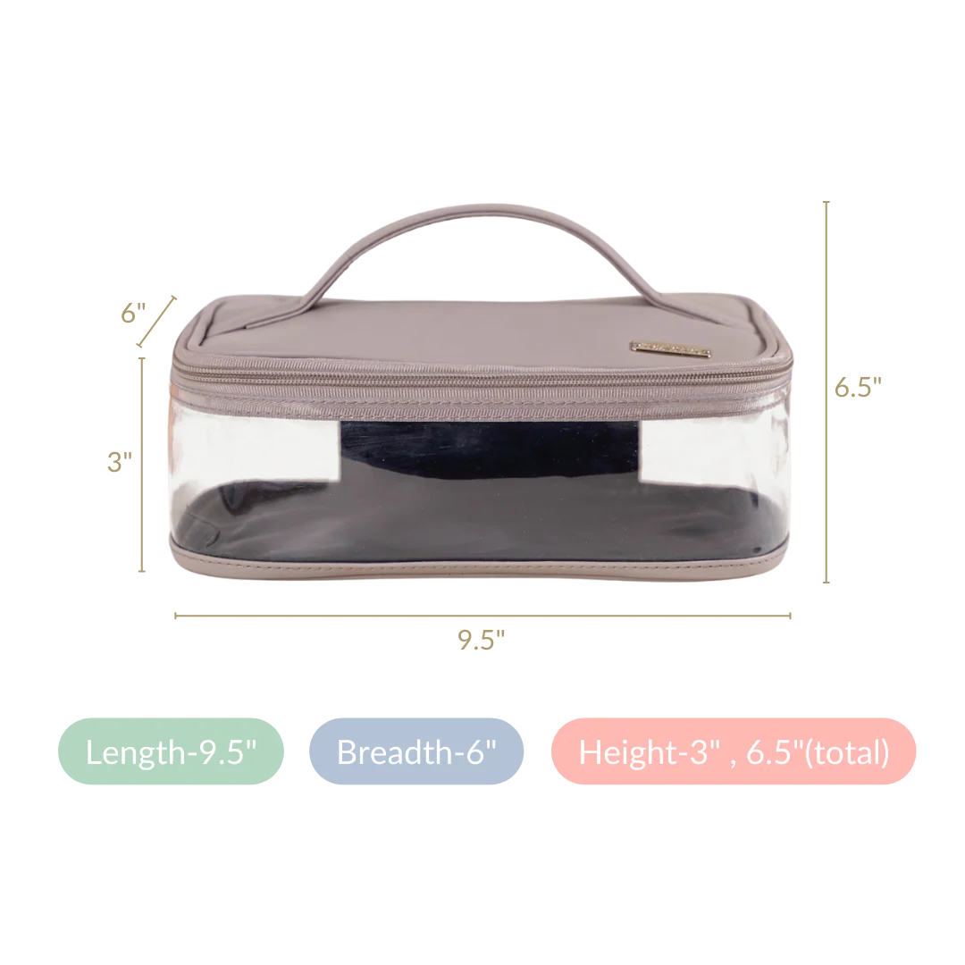 Multipurpose Water Resistant Toiletry Bag Grey - Image 8