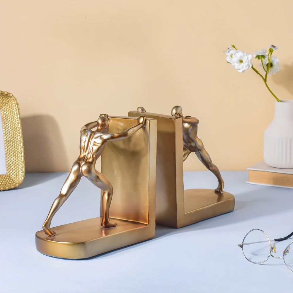 Muscular Men Book Rest Gold 6.5 Inch - Image 4