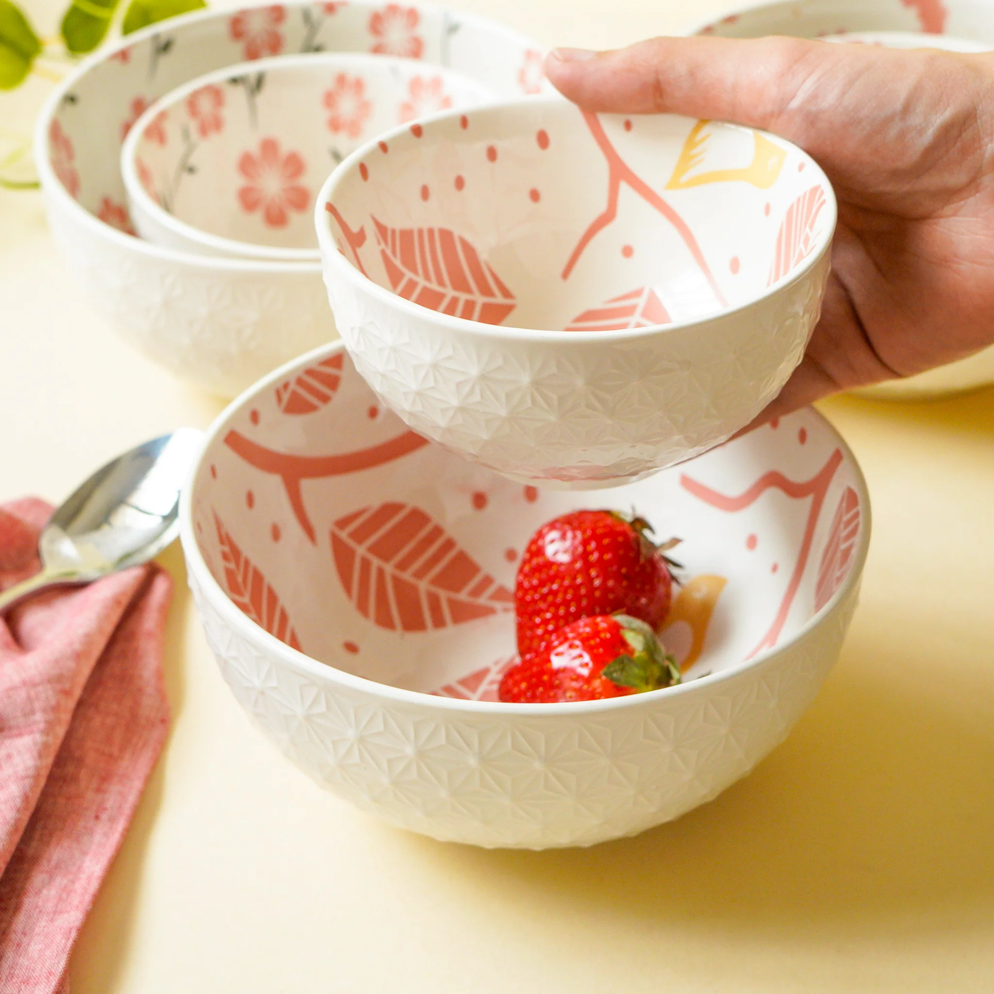 Natura Bowls Pink - Image 15