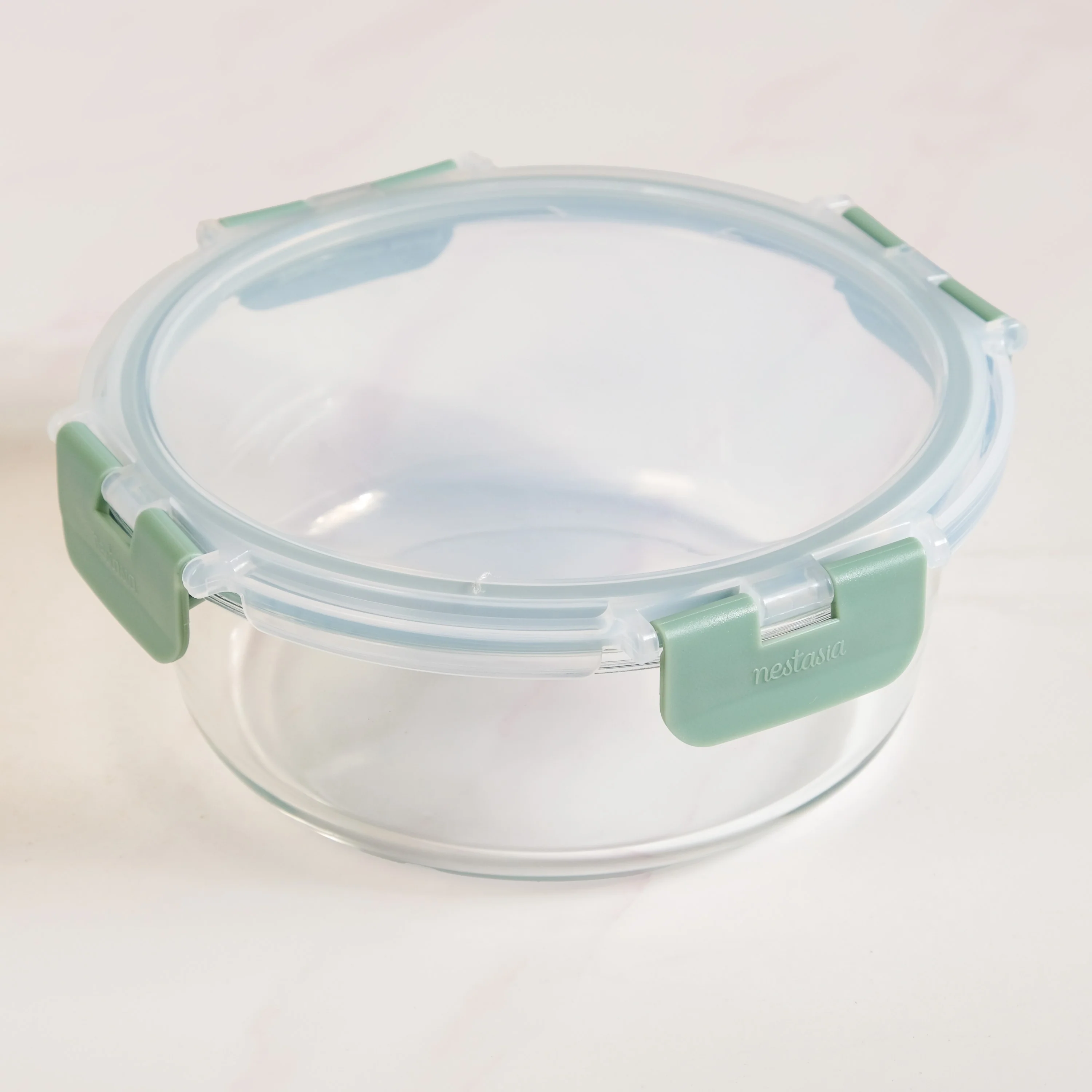 Nestro Pro Spill Proof Food Containers Set Of 3 Round Sage Green 400ml 600ml 950ml - Image 6