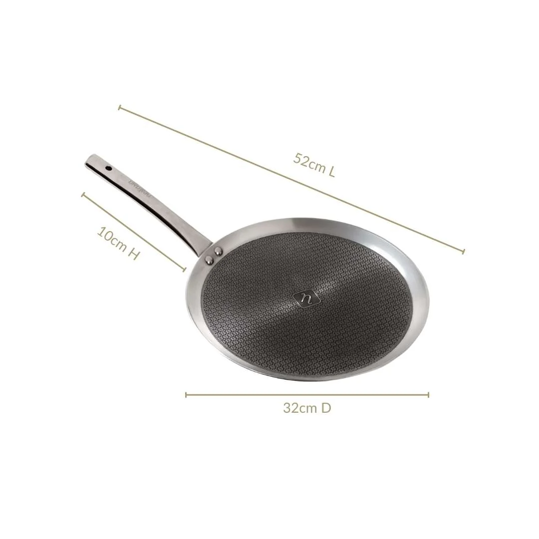 Non Stick Triply Induction Safe Honeycomb Dosa Tawa 32cm - Image 3