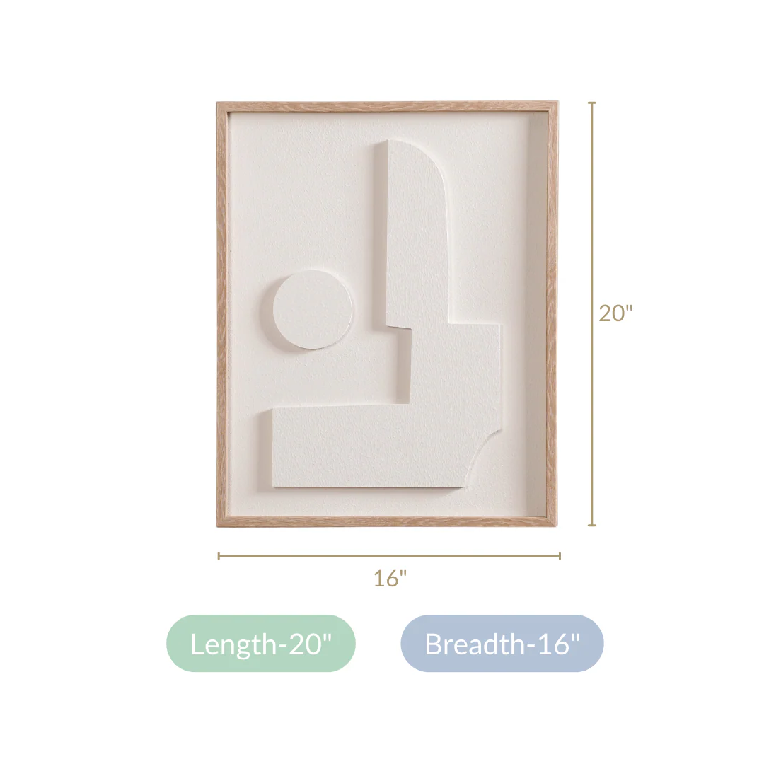 Nordic 3D Framed Wall Art Piece 20x16 Inch - Image 6