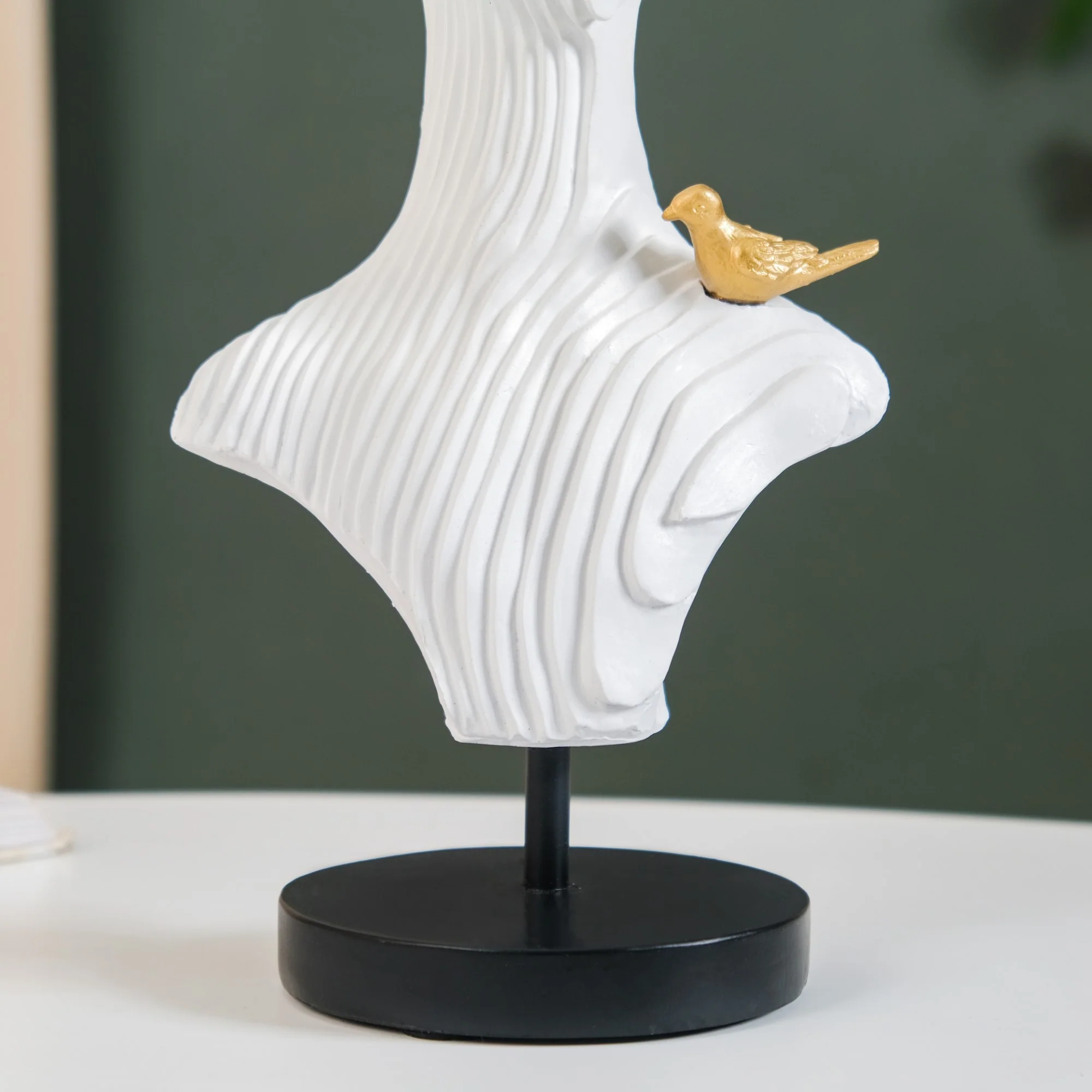 Nordic Contour Human Bust Resin Sculpture - Image 8