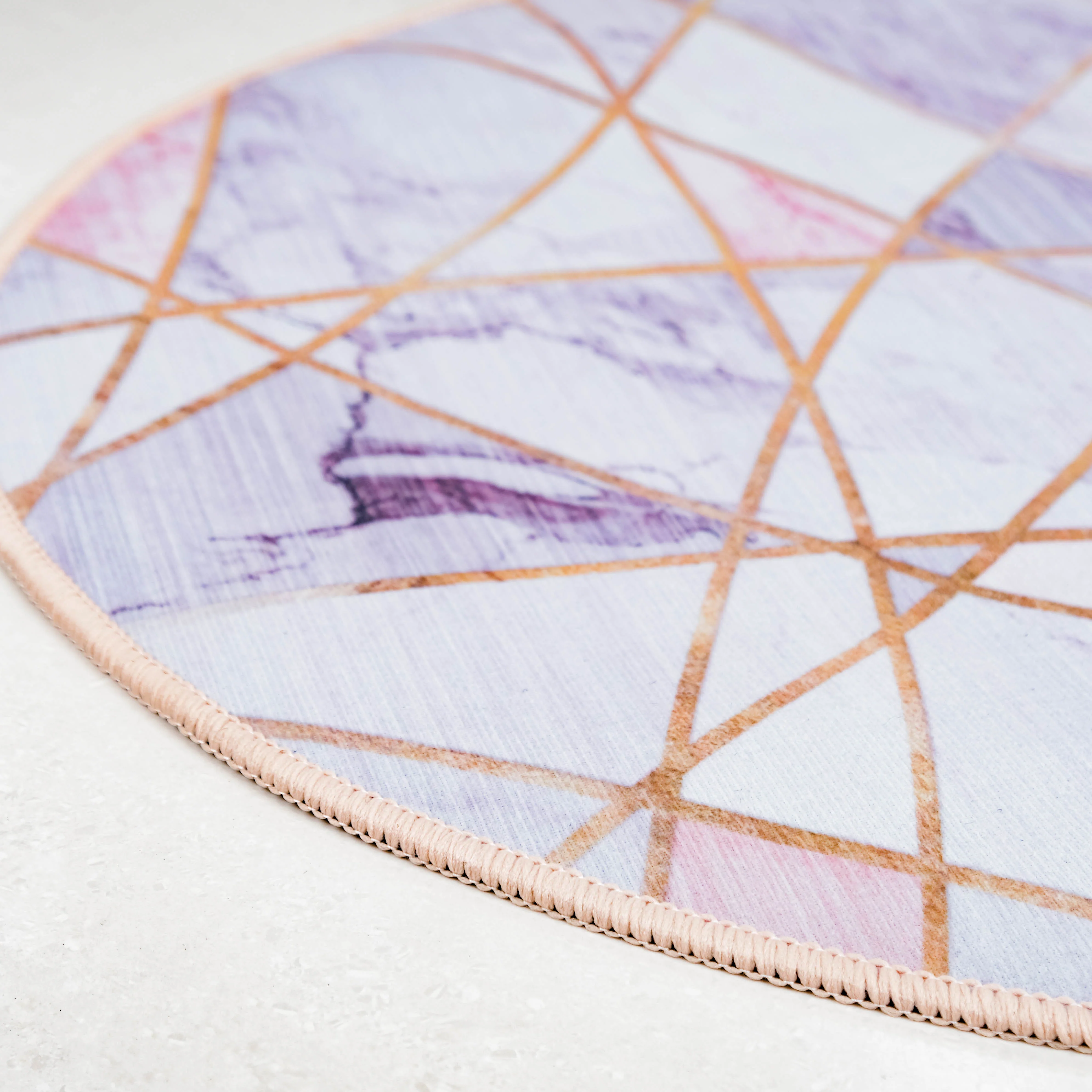 Nordic Round Carpet Pink - Image 6