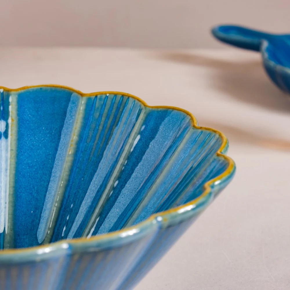 Ocean Ramen Bowl Blue Small 550ml - Image 8