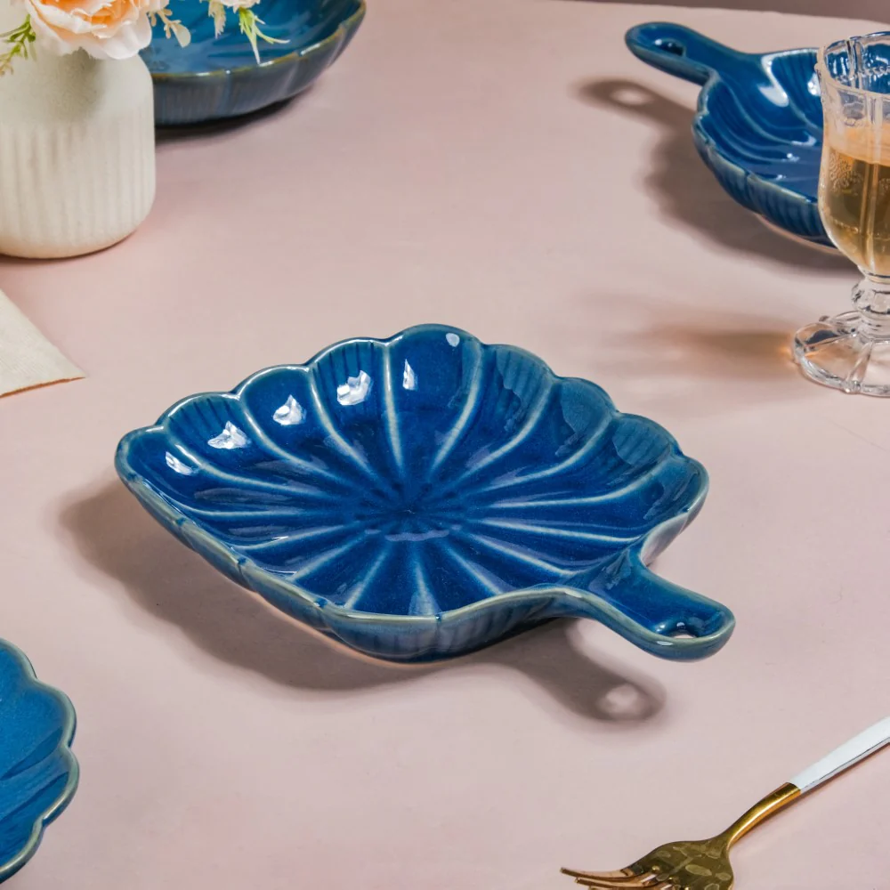 Ocean Square Dish with Handle Blue - Image 6