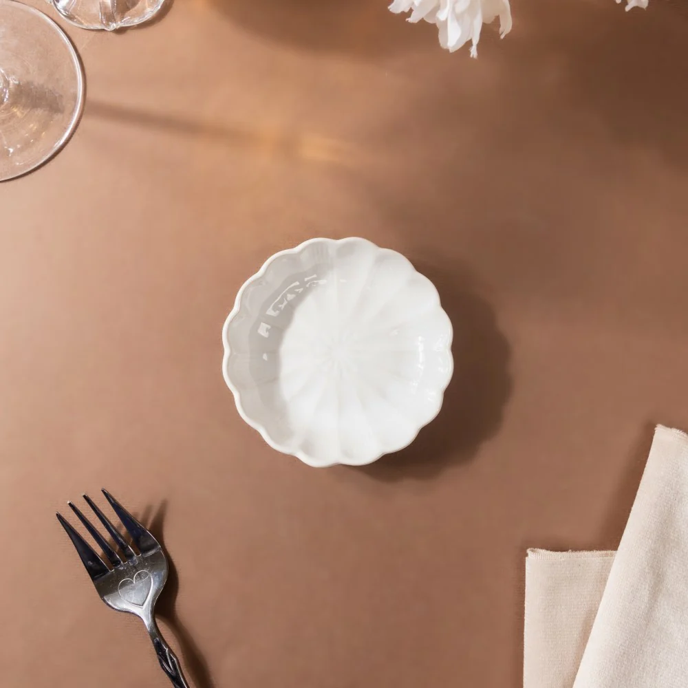 Ocean White Dessert Plate - Image 4