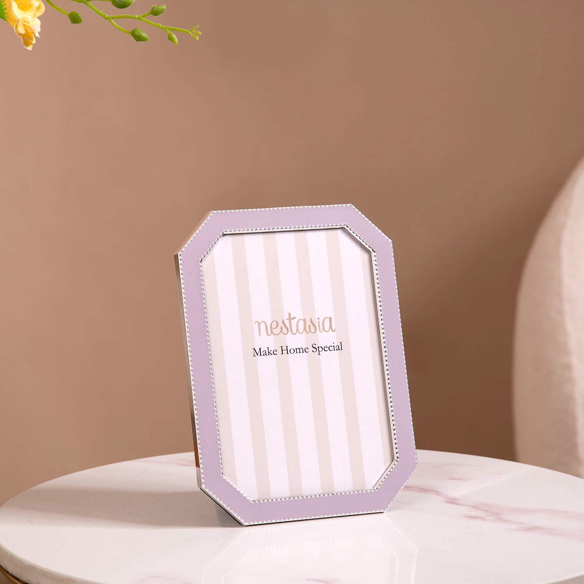 Octagon Metal Picture Frame Lavender Set Of 2 - Image 4