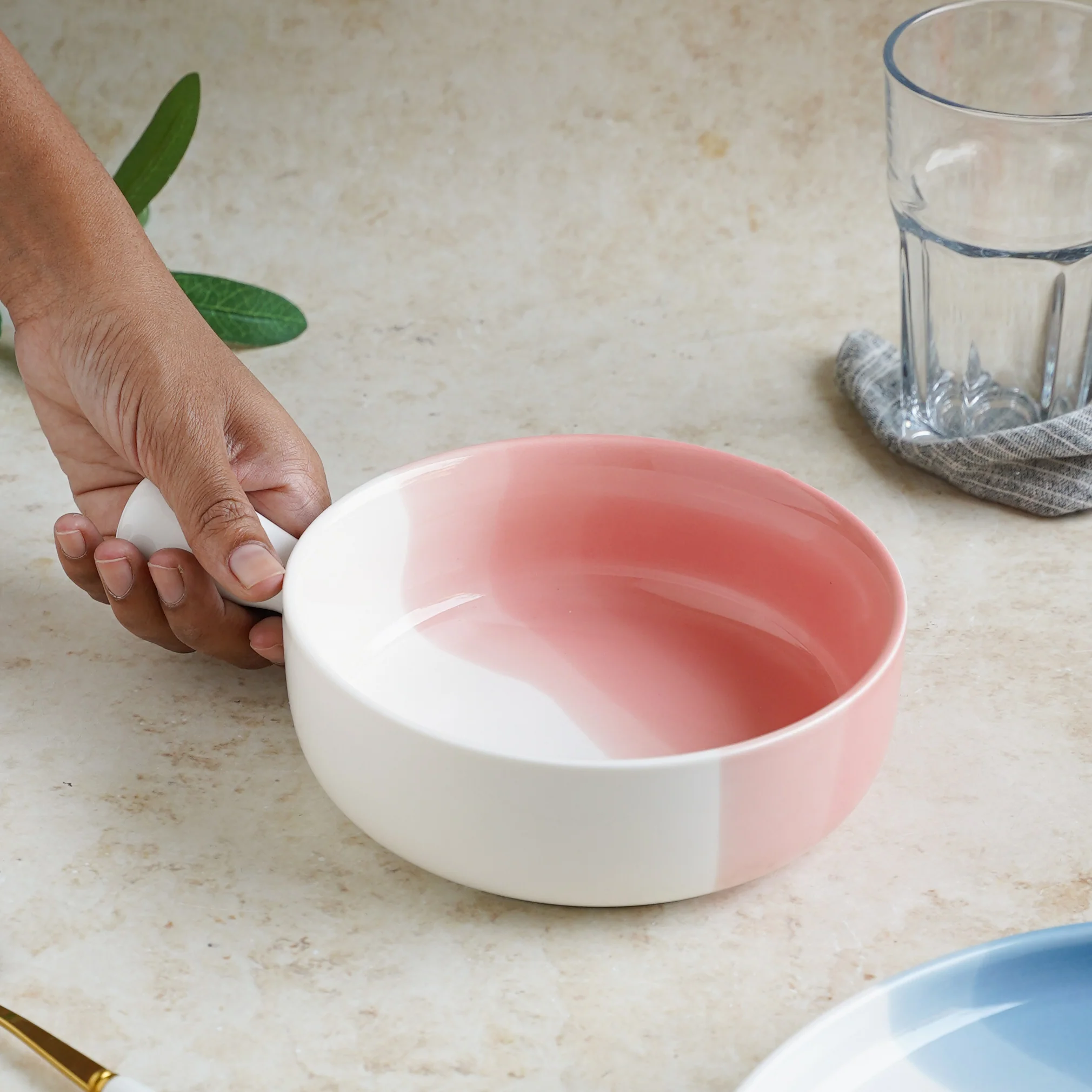 Ombre Bowl with Handle - Image 10