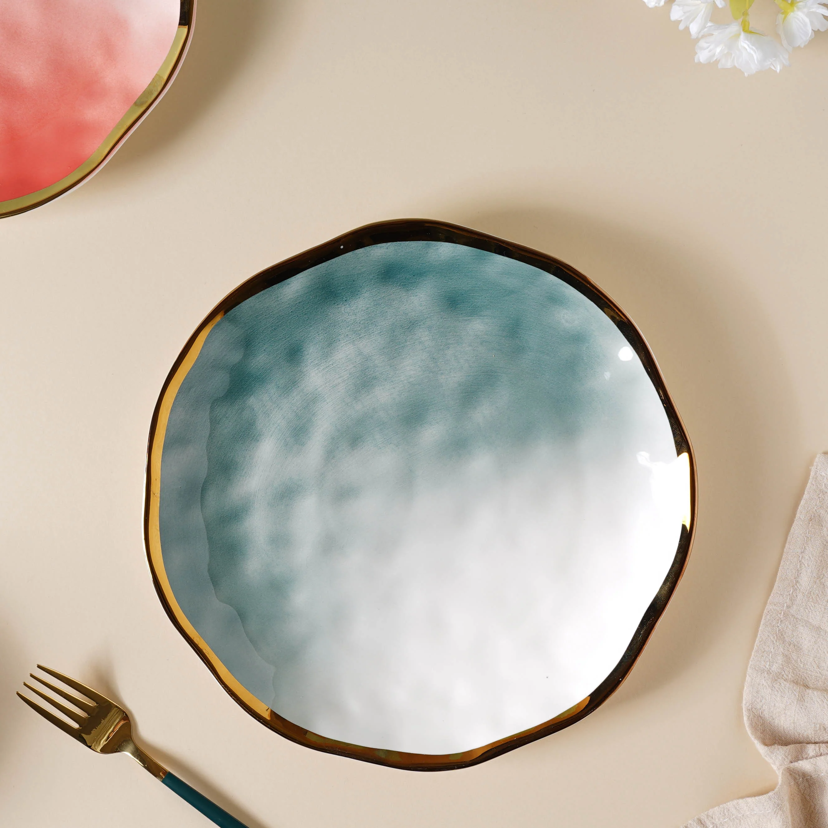 Ombre Ceramic Dinner Plate - Image 8