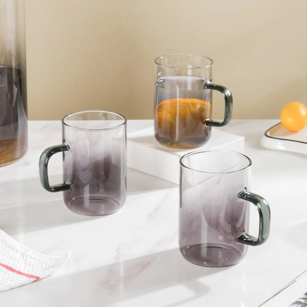 Ombre Glass Jug And Cup Set Of 7 - Image 4