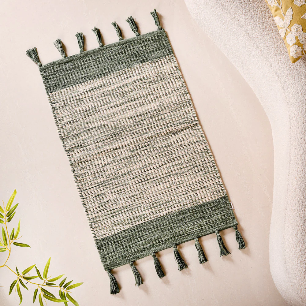 Ombre Plain Weave Plush Decorative Mat 38x20 Inch - Image 6