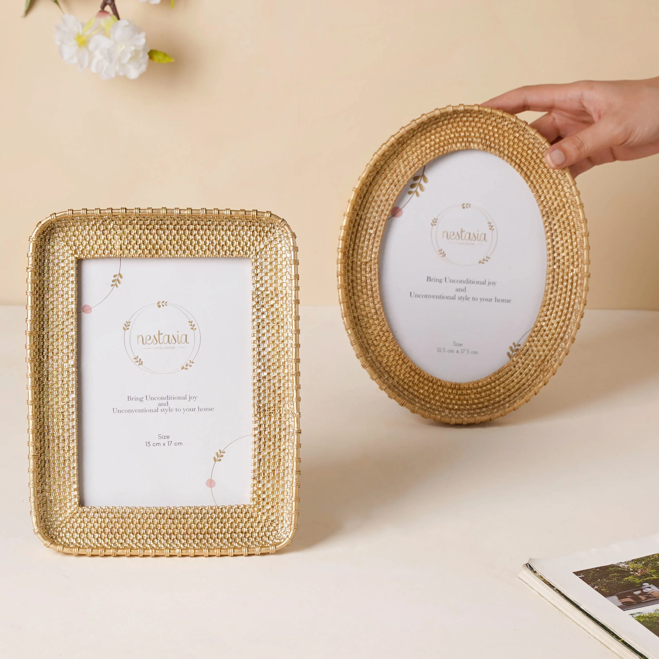 Gold Basket Photo Frame - Image 3