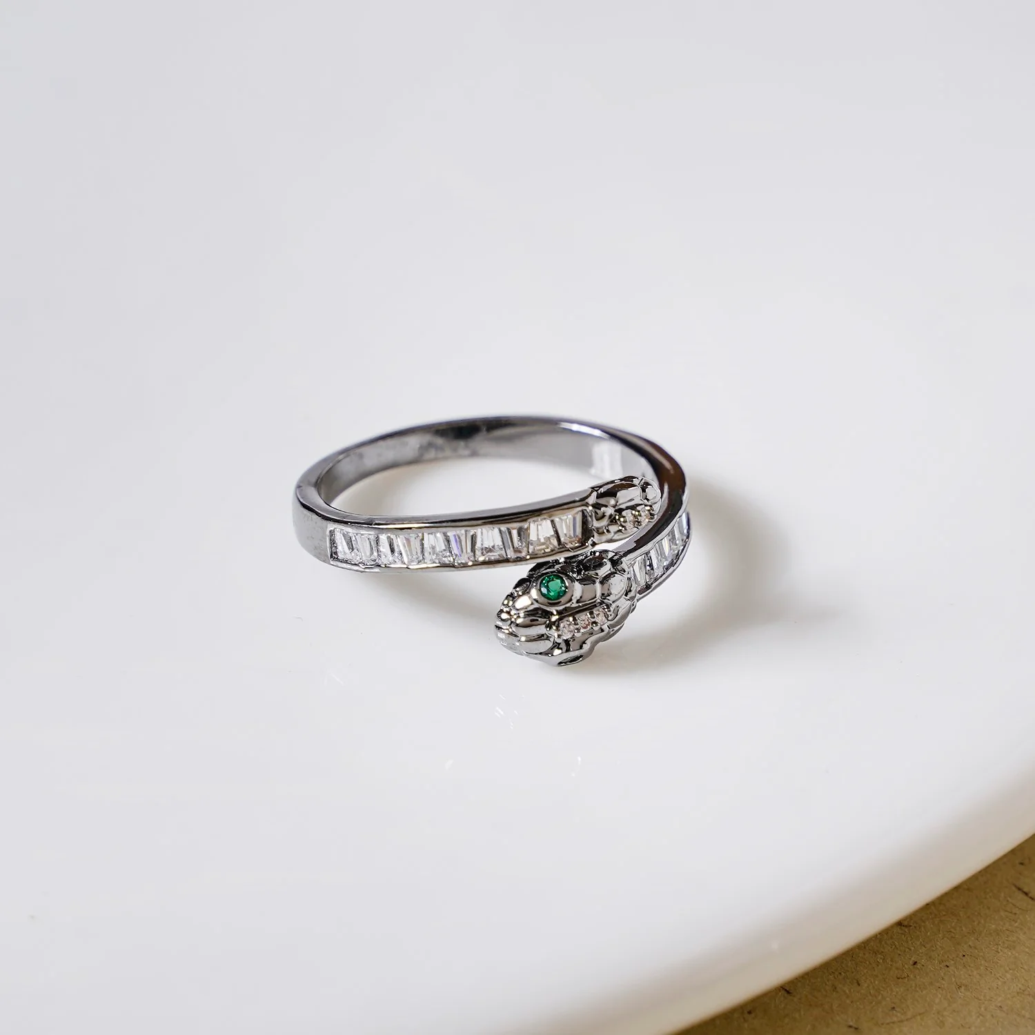 Oxidised Silver Serpent Ring - Image 5