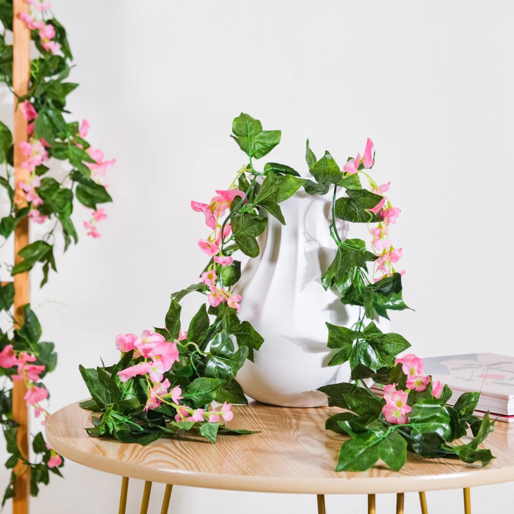 Party Decor Floral Vine Set of 2 Pink - Image 11
