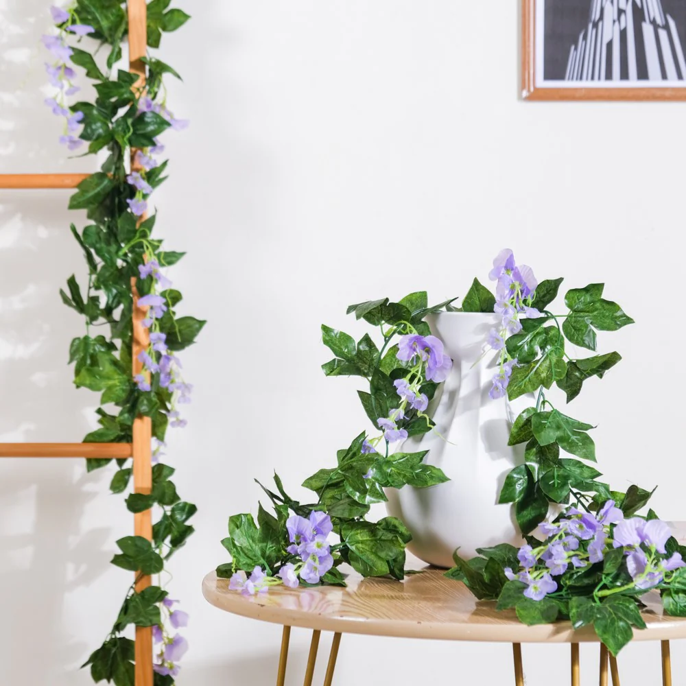 Party Decor Floral Vine Set of 2 Purple - Image 11