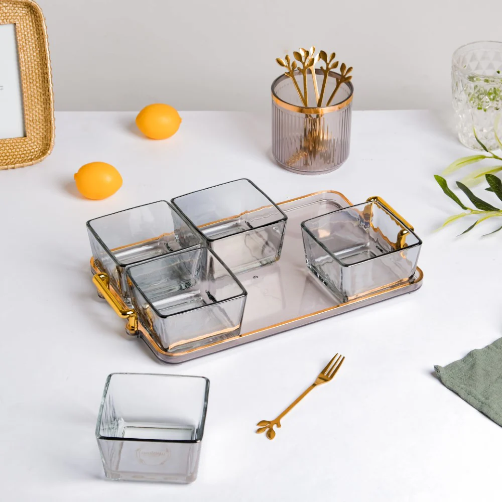 Party Snack Bowl With Tray Set of 13 - Image 9