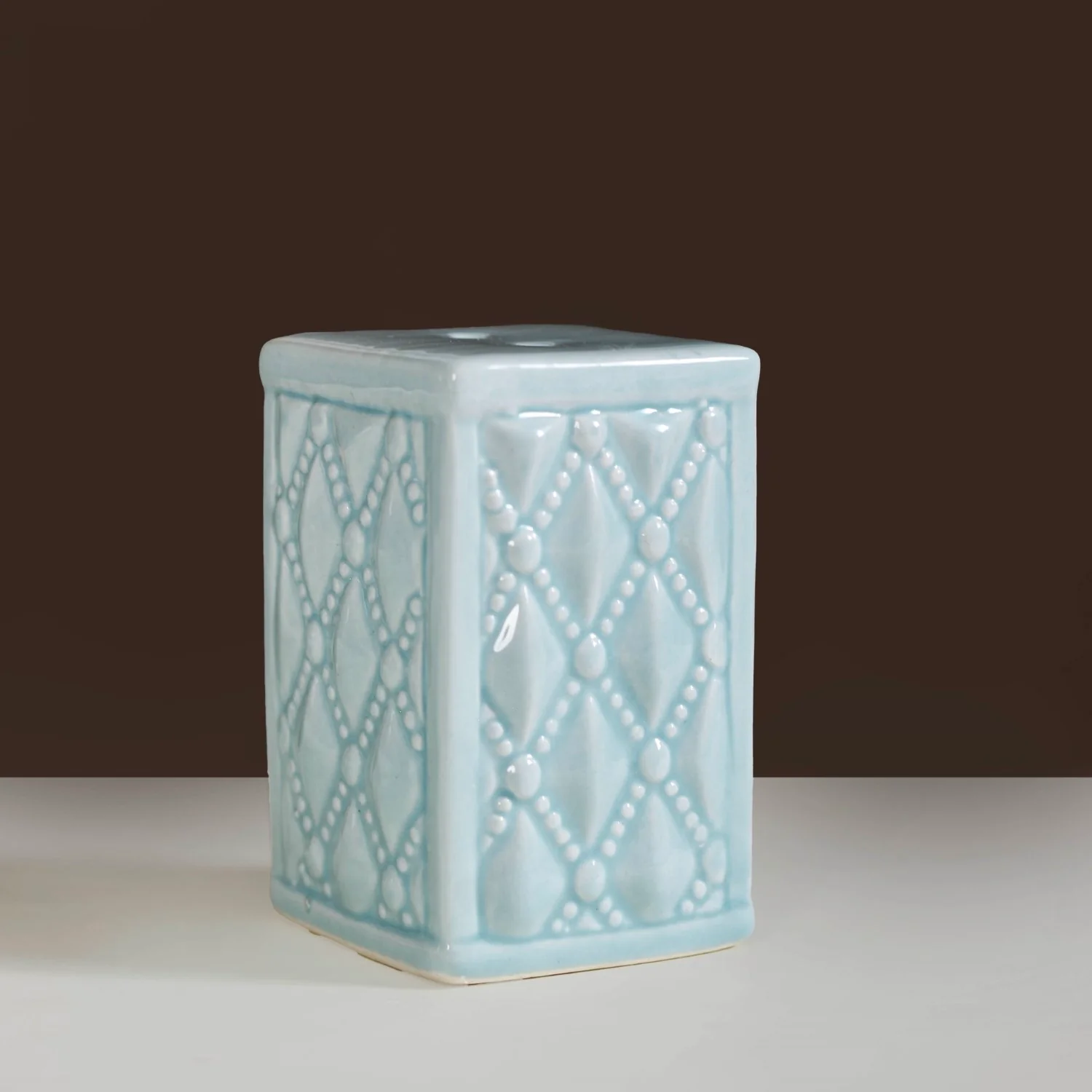 Pastel Blue Ceramic Salt And Pepper Shaker Set - Image 9