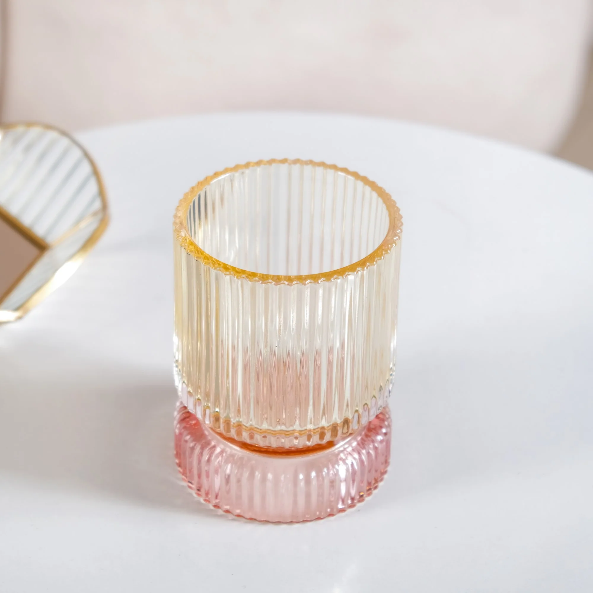 Pastel Glass Votive Candle Holder - Image 7
