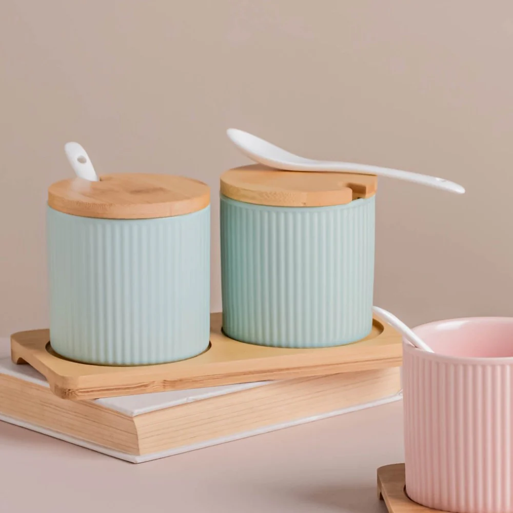Pastel Spice Jar Set of 2 - Image 4