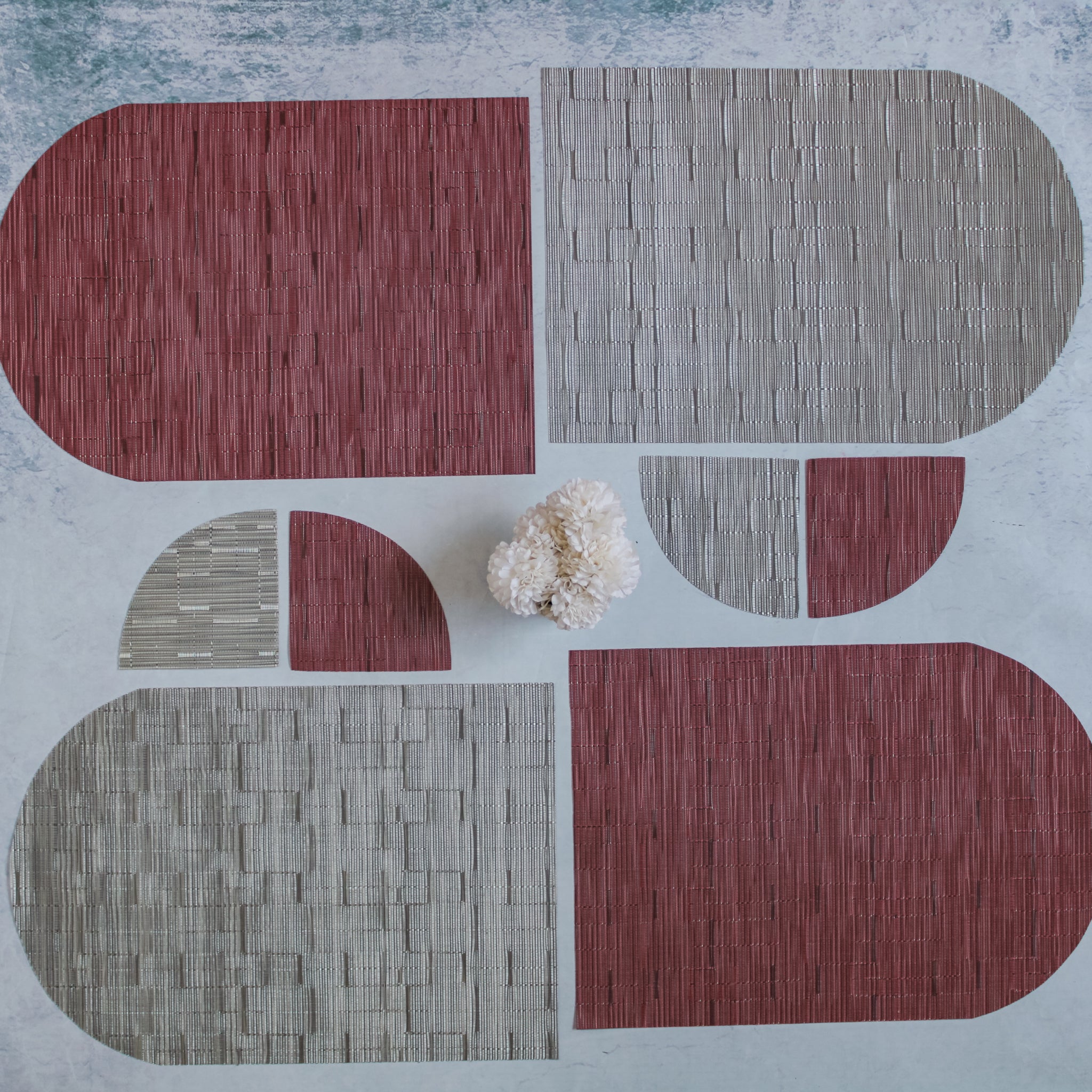 Patterned Coaster and Placemat Set - Image 8