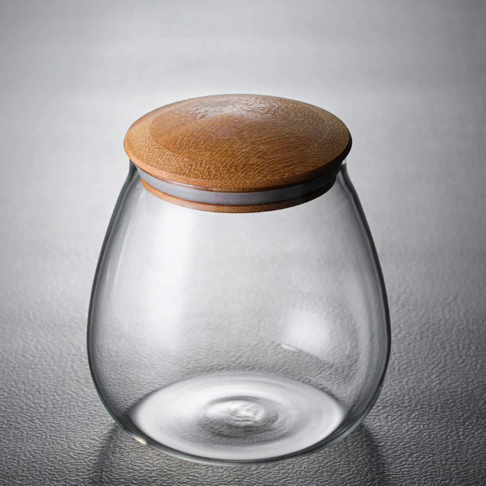 Pear Shaped Glass Jar Small - Image 6