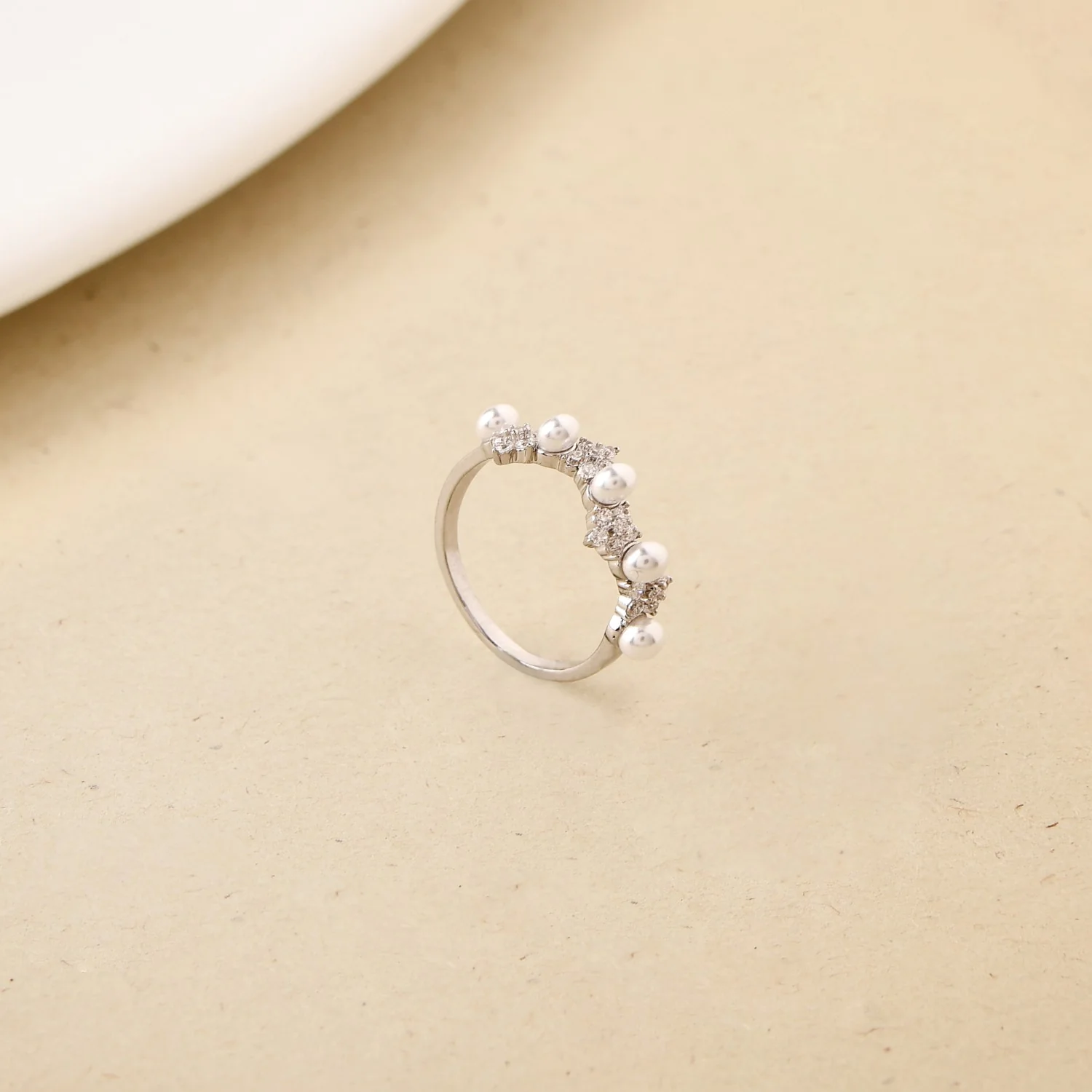 Pearl Blooms Silver Ring - Image 5