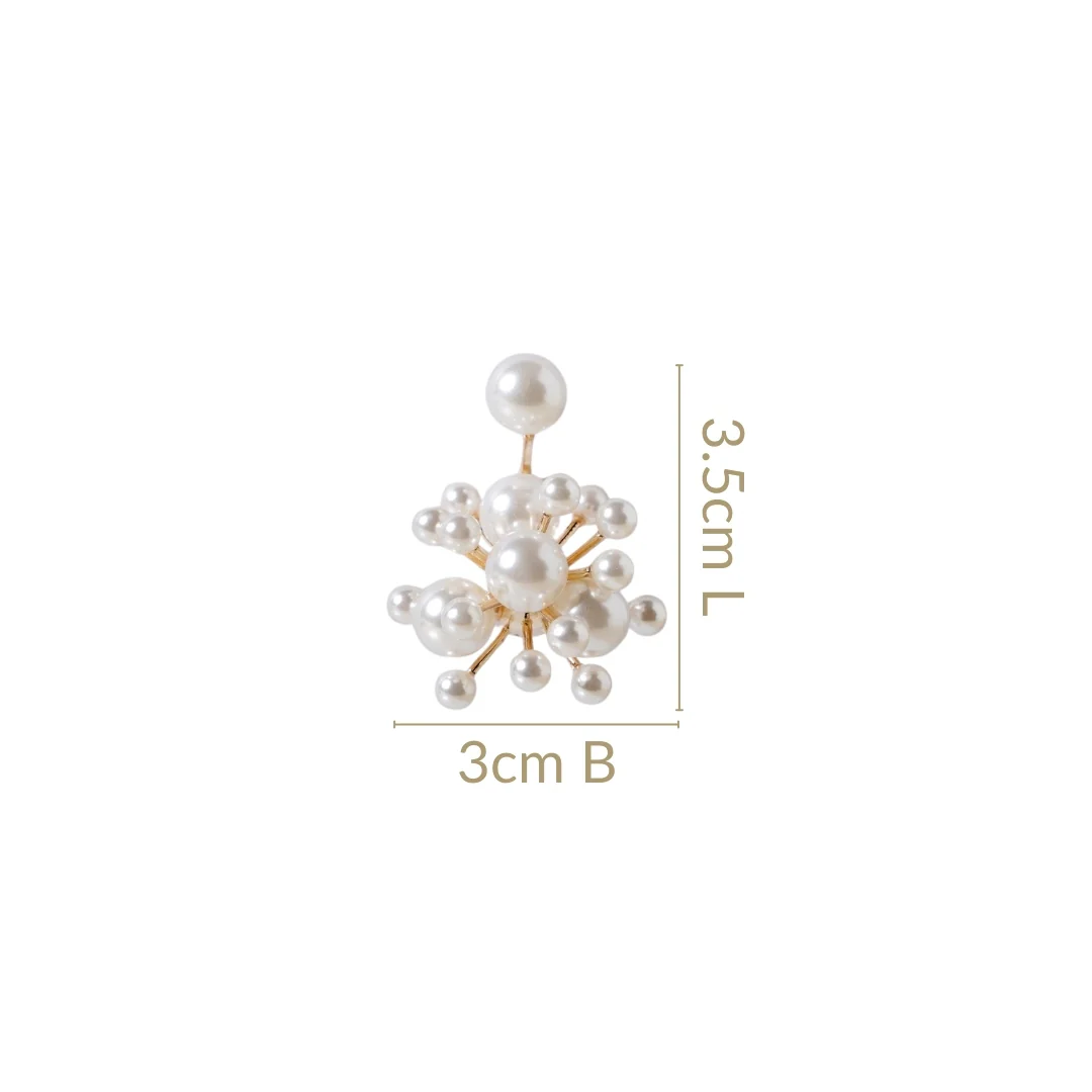 Pearl Cluster Jacket Earrings - Image 3