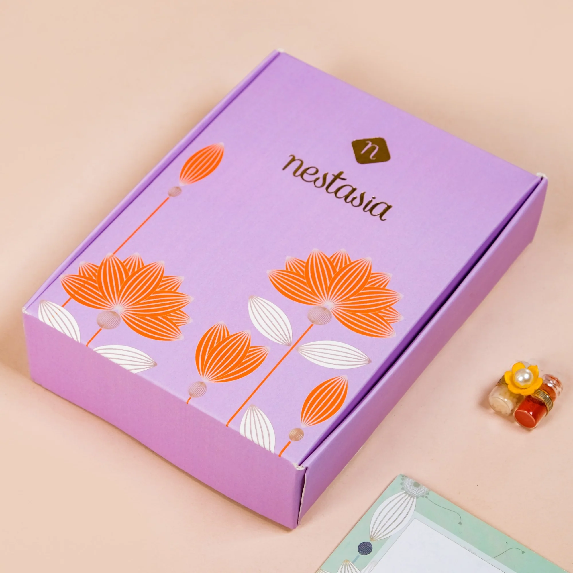 Pearls And Kundan Rakhi Gift Box - Image 8