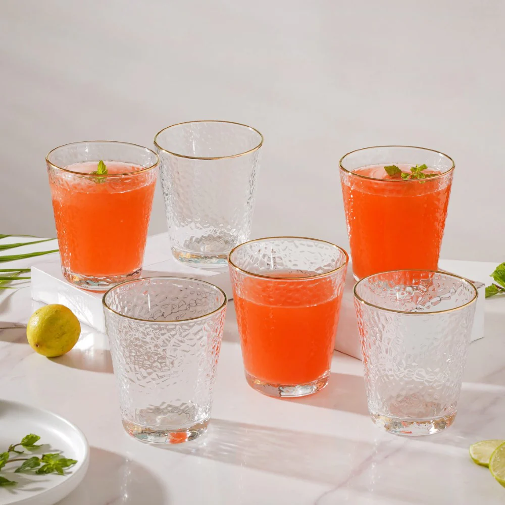 Pebble Textured Short Tumbler Set Of 6 250 ml - Image 3