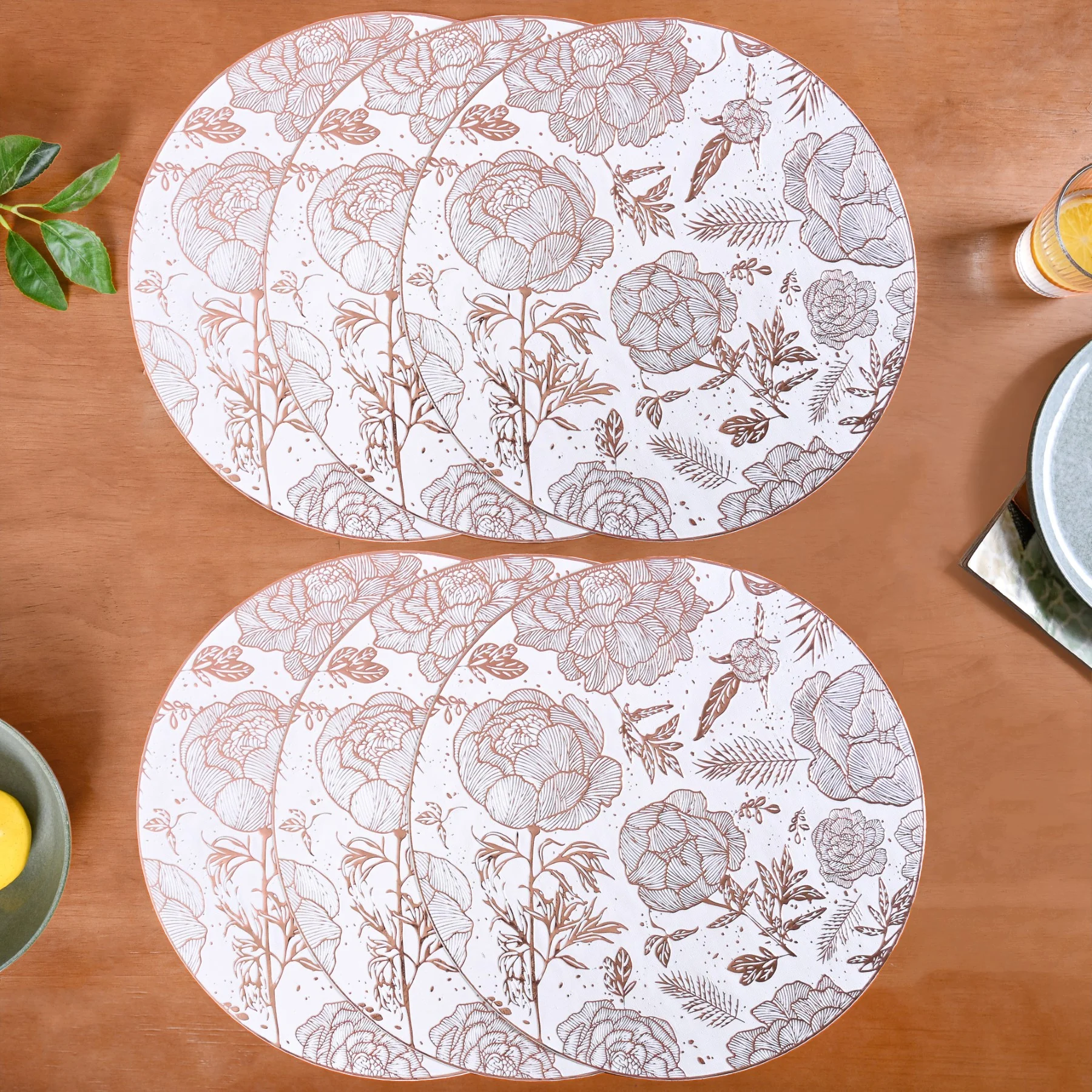 Peonies And Roses Placemat Set Of 6 - Image 7