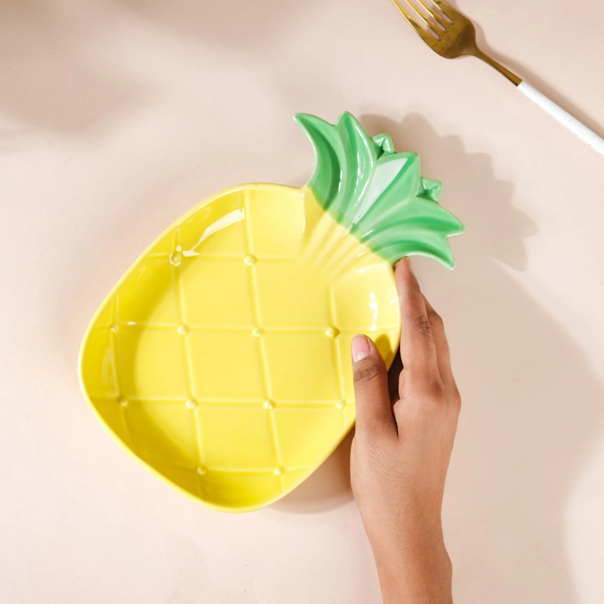 Pineapple Ceramic Plate - Image 2